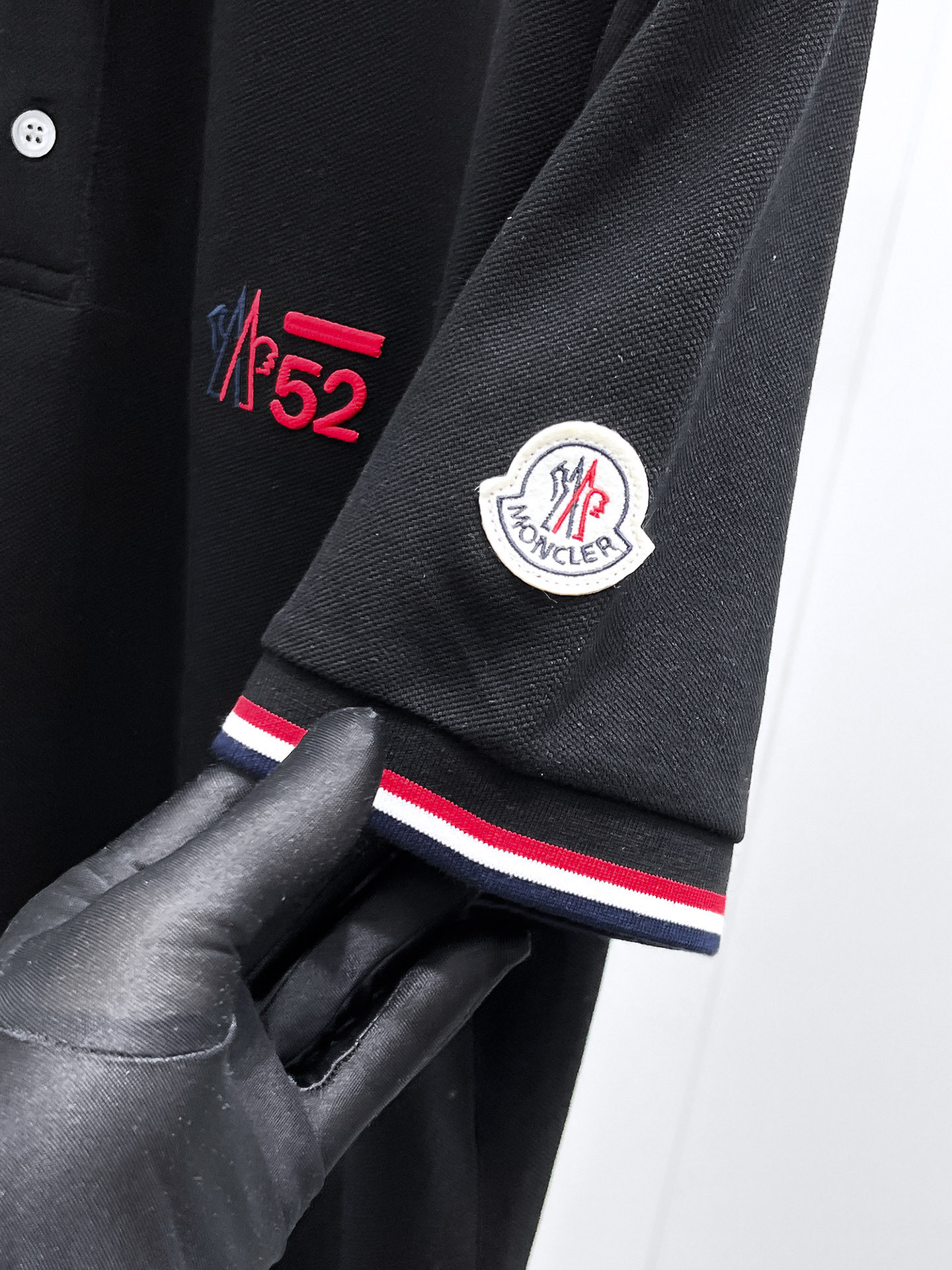 Moncler Male Basic Clothing Cotton Black S-m-l-xl-xxl