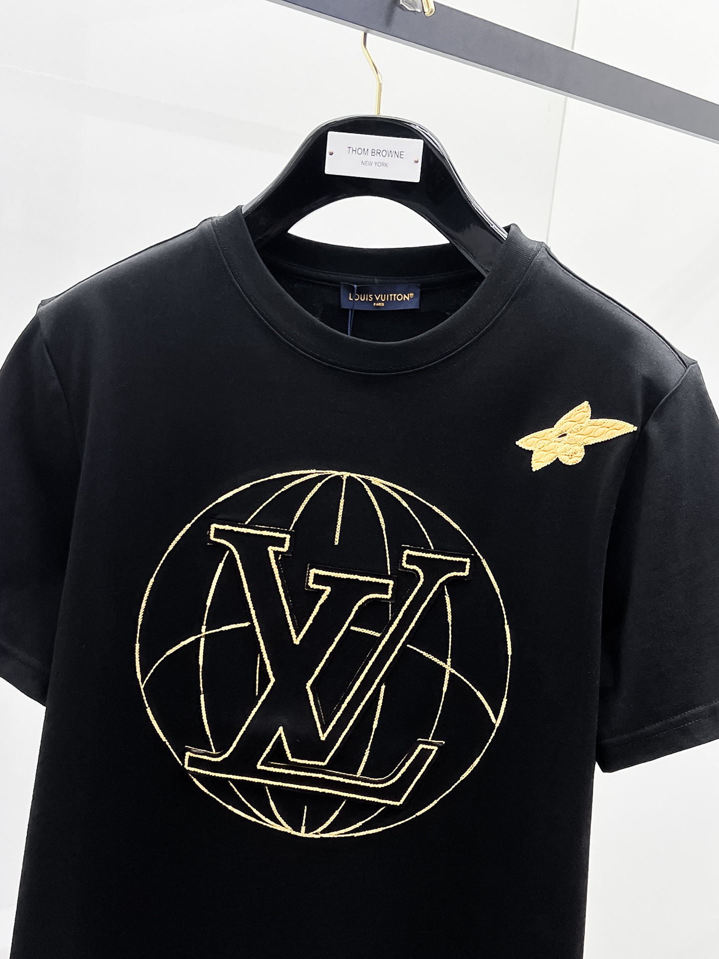 Louis Vuitton Basic Clothing Cotton Black S-m-l-xl