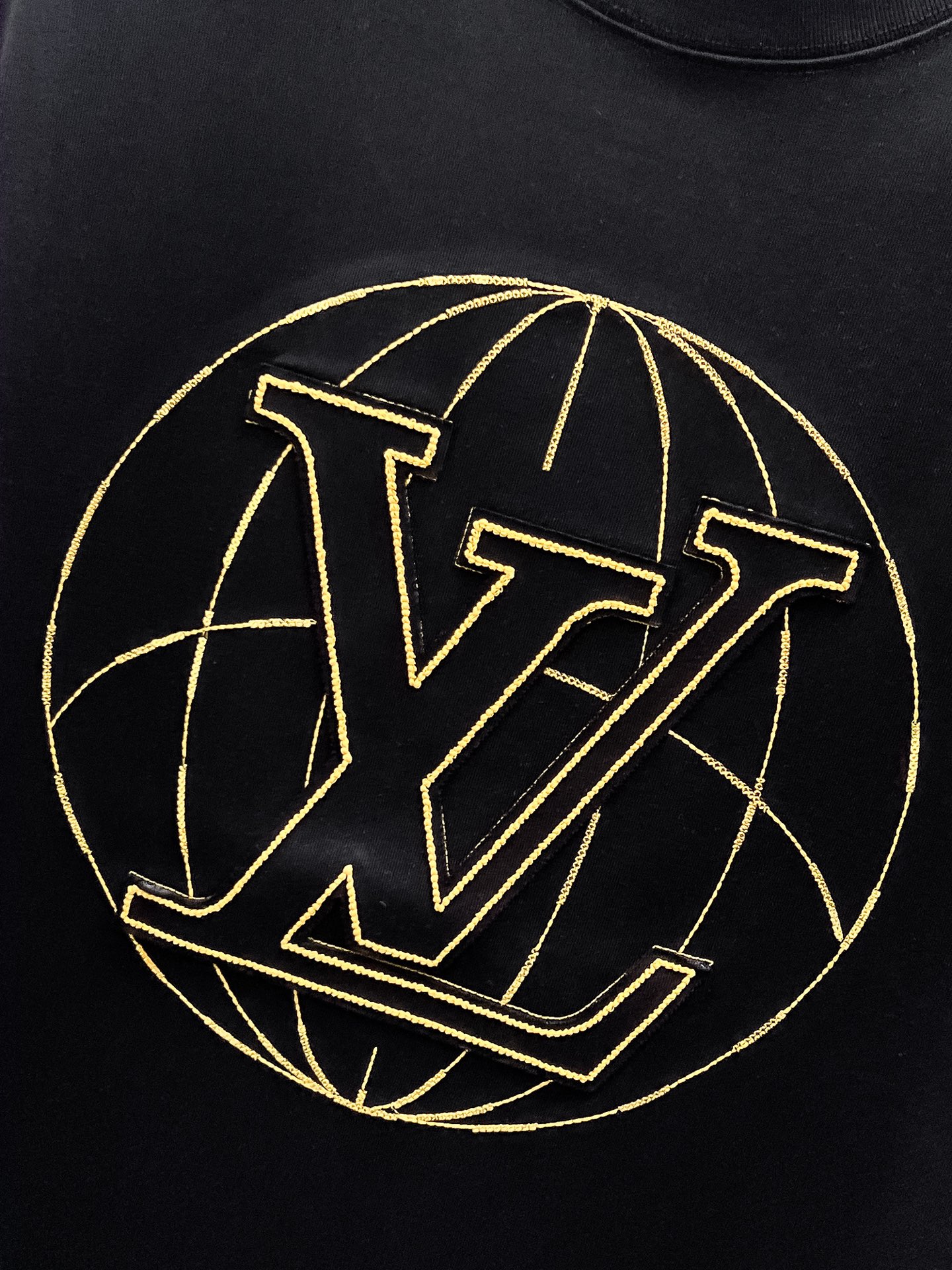 Louis Vuitton Basic Clothing Cotton Black S-m-l-xl