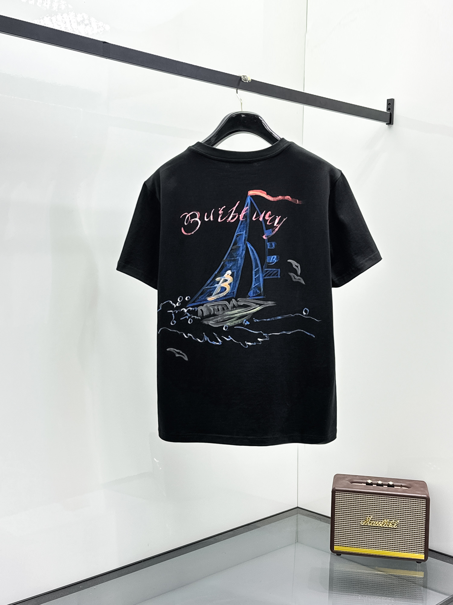 Burberry Basic Clothing Cotton Black S-m-l-xl