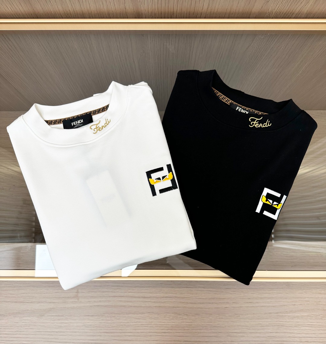 Fendi Basic Clothing Cotton Black S-m-l-xl-xxl