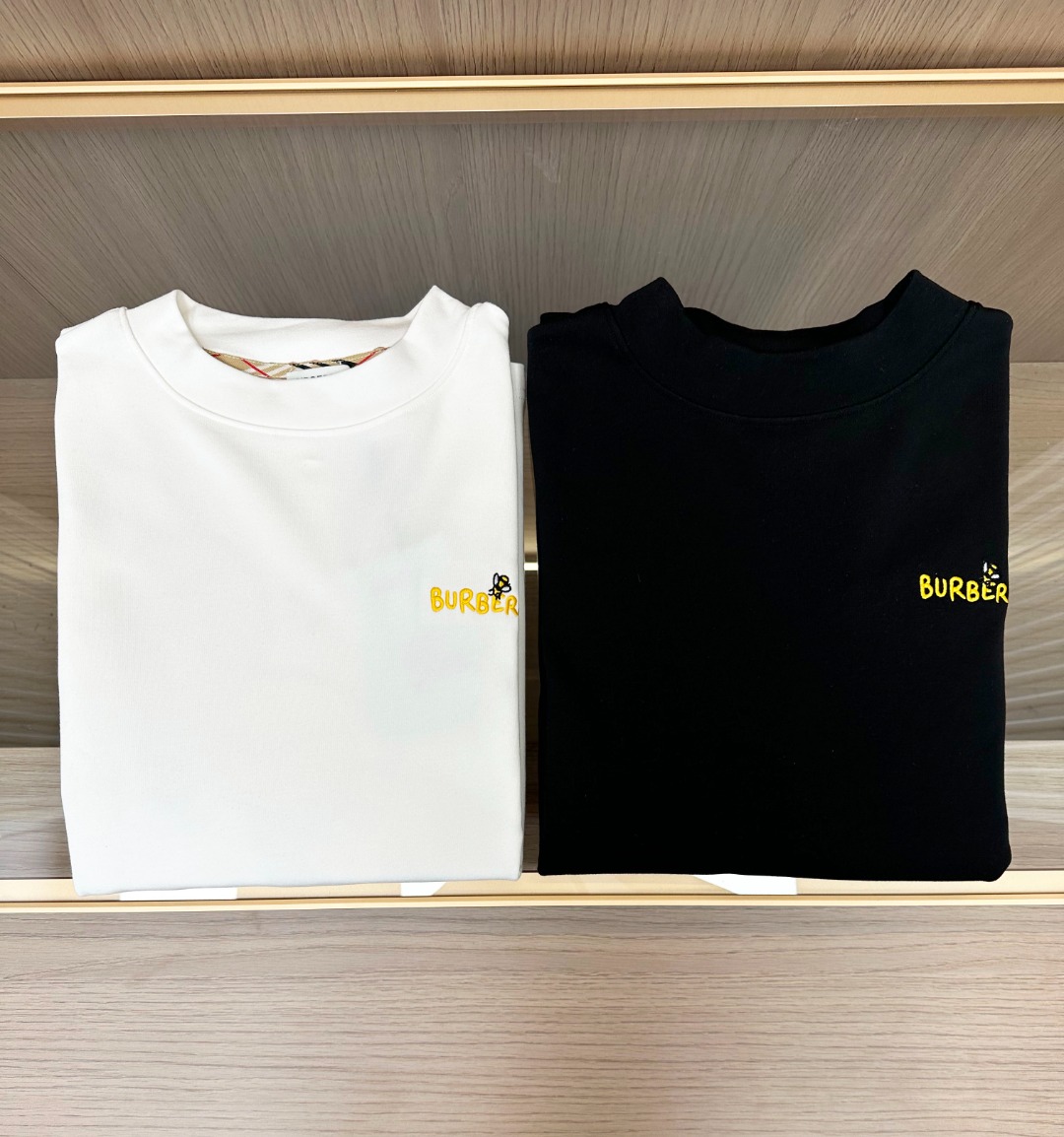 Burberry Male Basic Clothing Cotton Black Printed S-m-l-xl-xxl