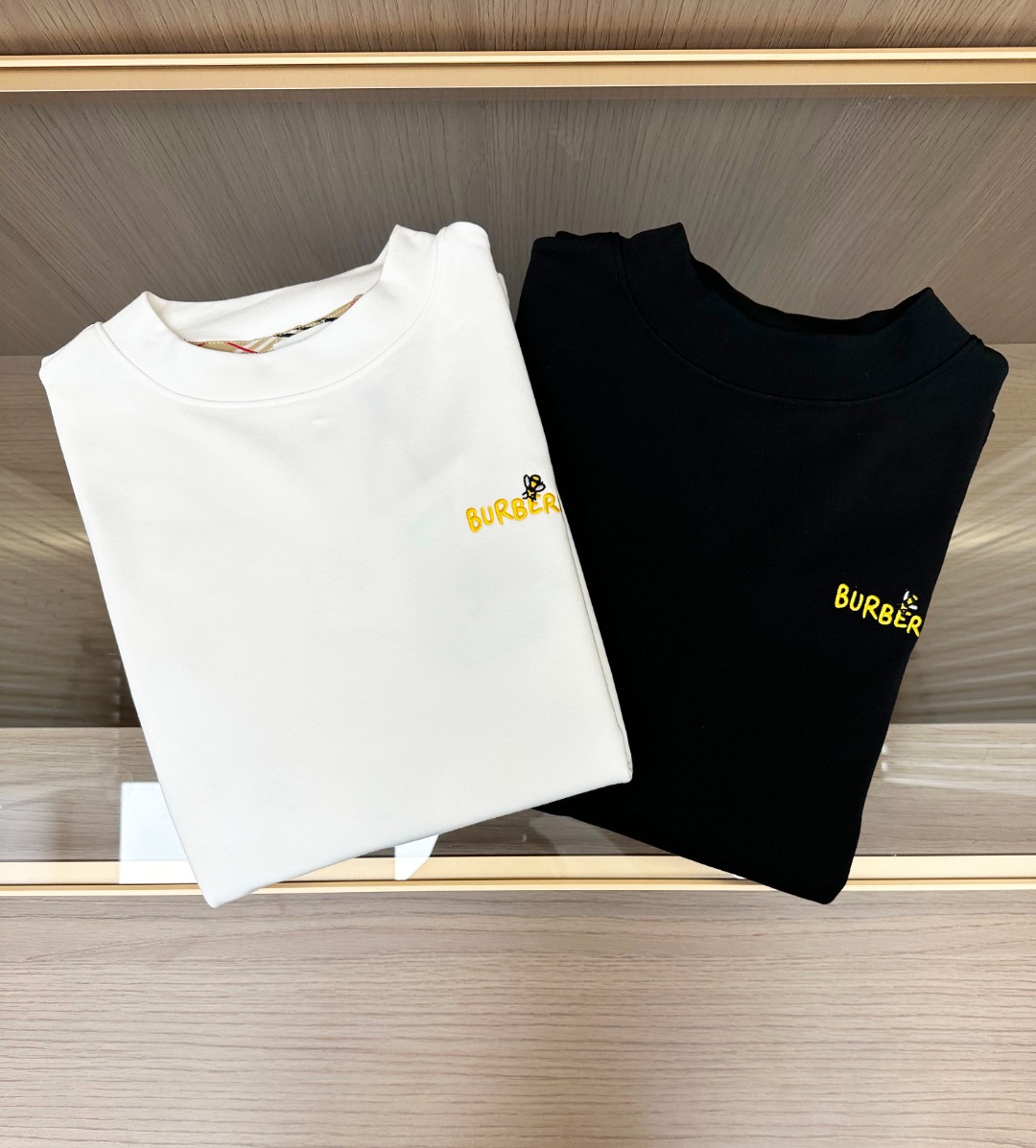 Burberry Male Basic Clothing Cotton Black Printed S-m-l-xl-xxl