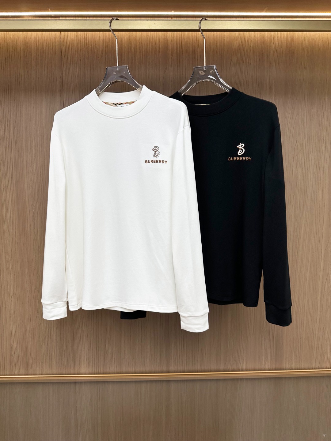 Burberry Male Basic Clothing Cotton Black Fleece Lined S-m-l-xl-xxl