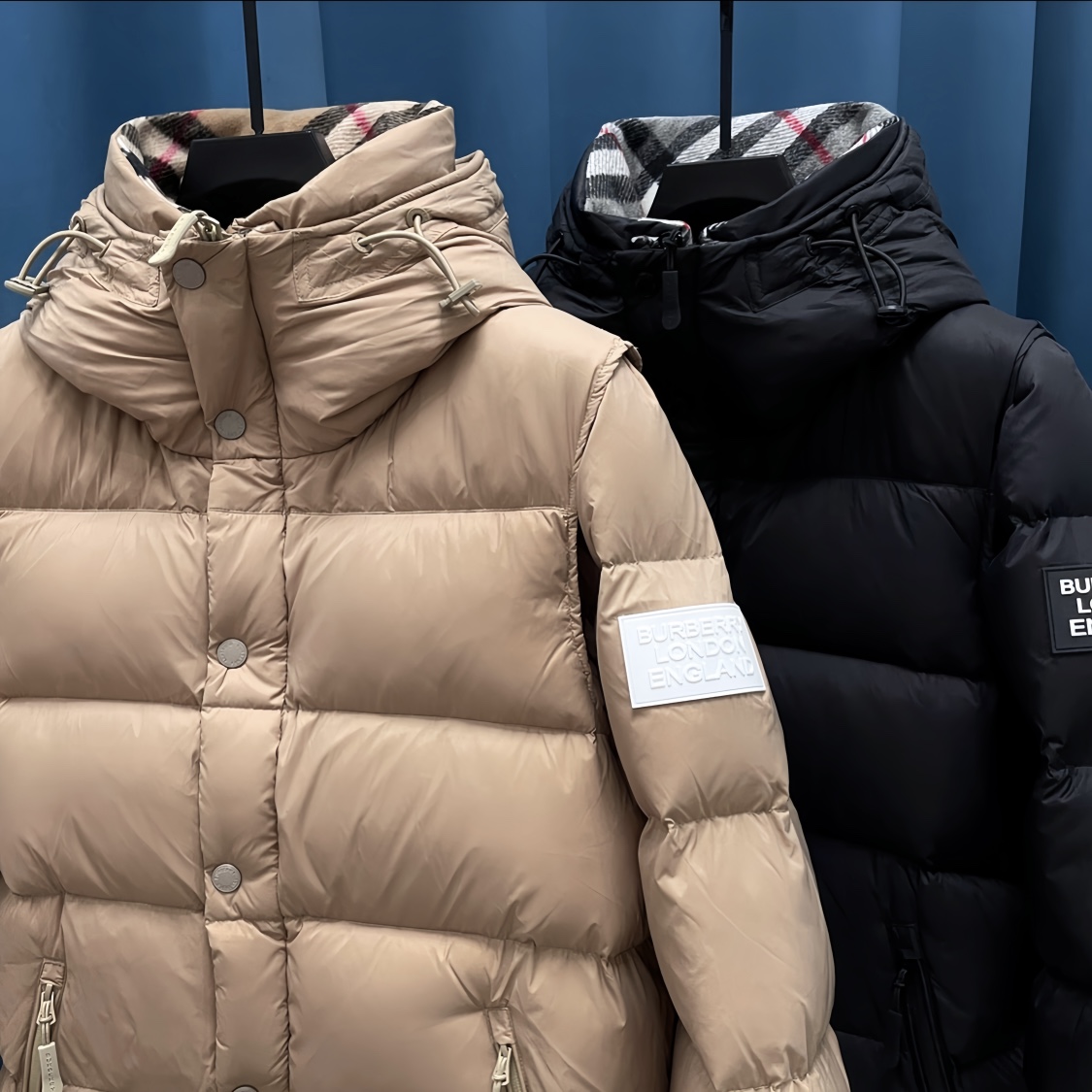 Burberry Couple Vest Cashmere Black Hooded L