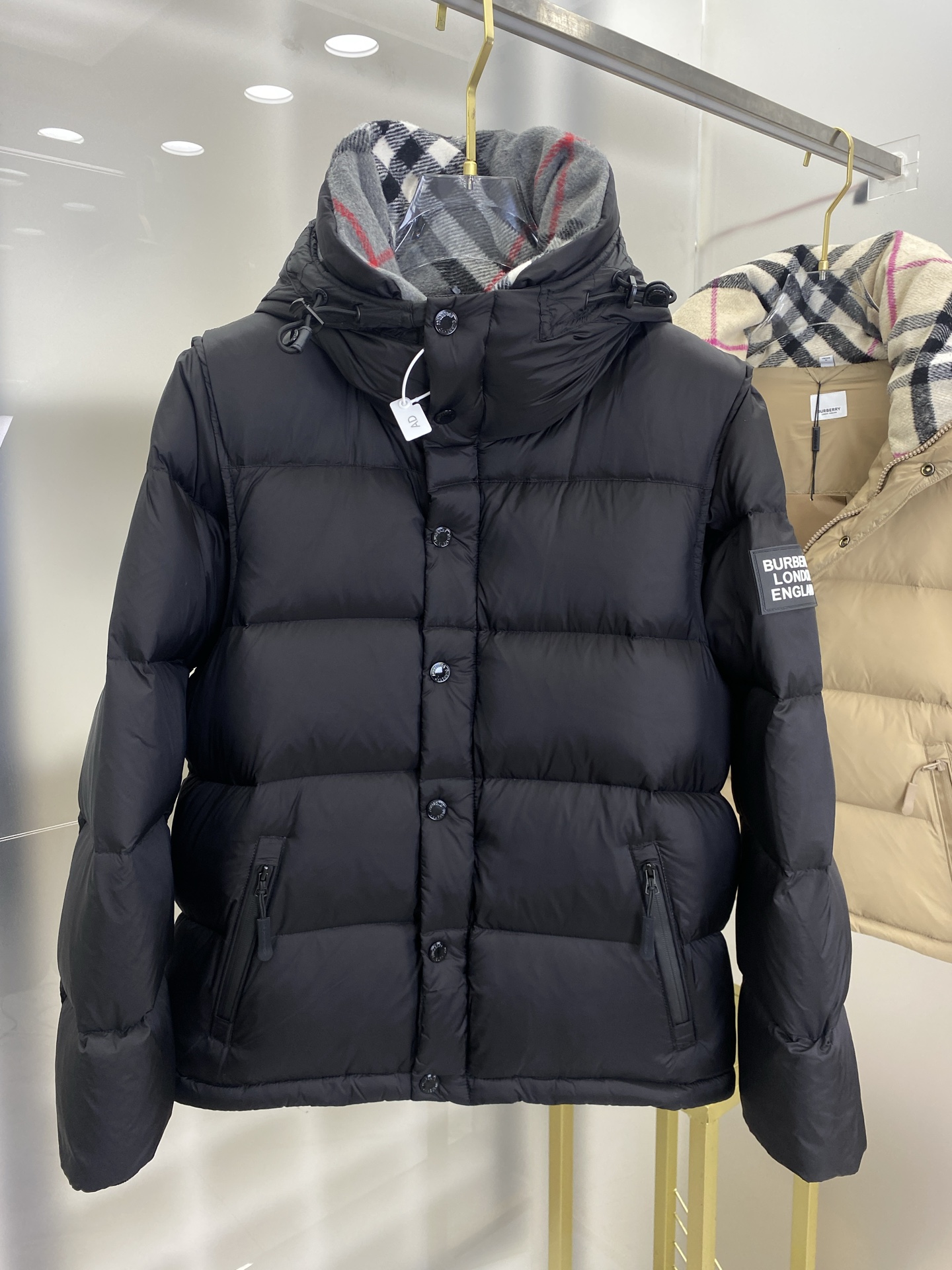 Burberry Vest Black Hooded S-xl