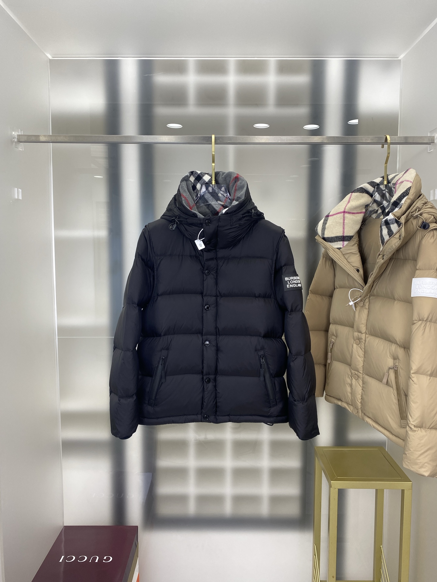 Burberry Vest Black Hooded S-xl