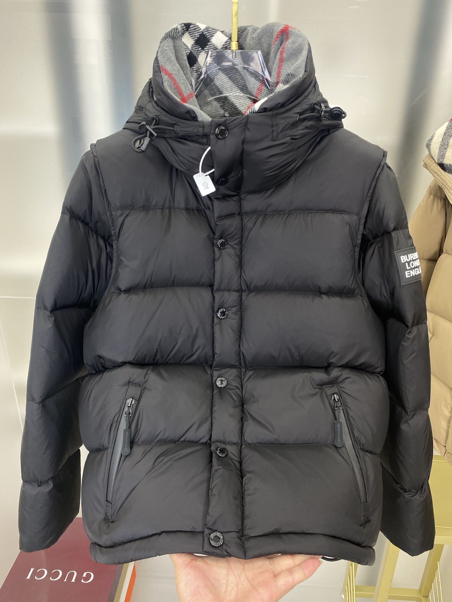 Burberry Vest Black Hooded S-xl