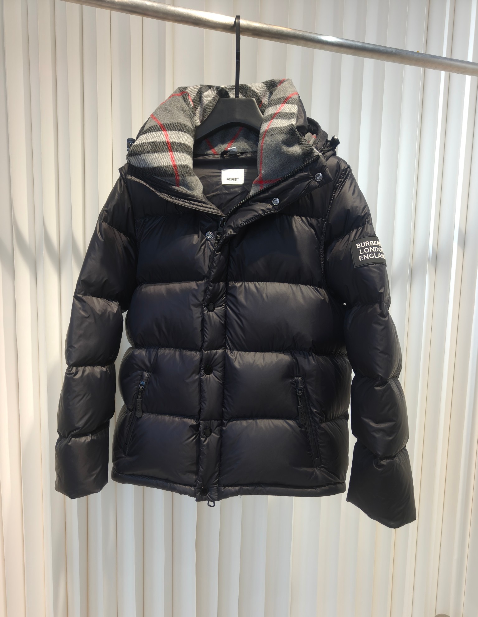 Burberry Couple Down Jacket Cotton Black Hooded S-xxl
