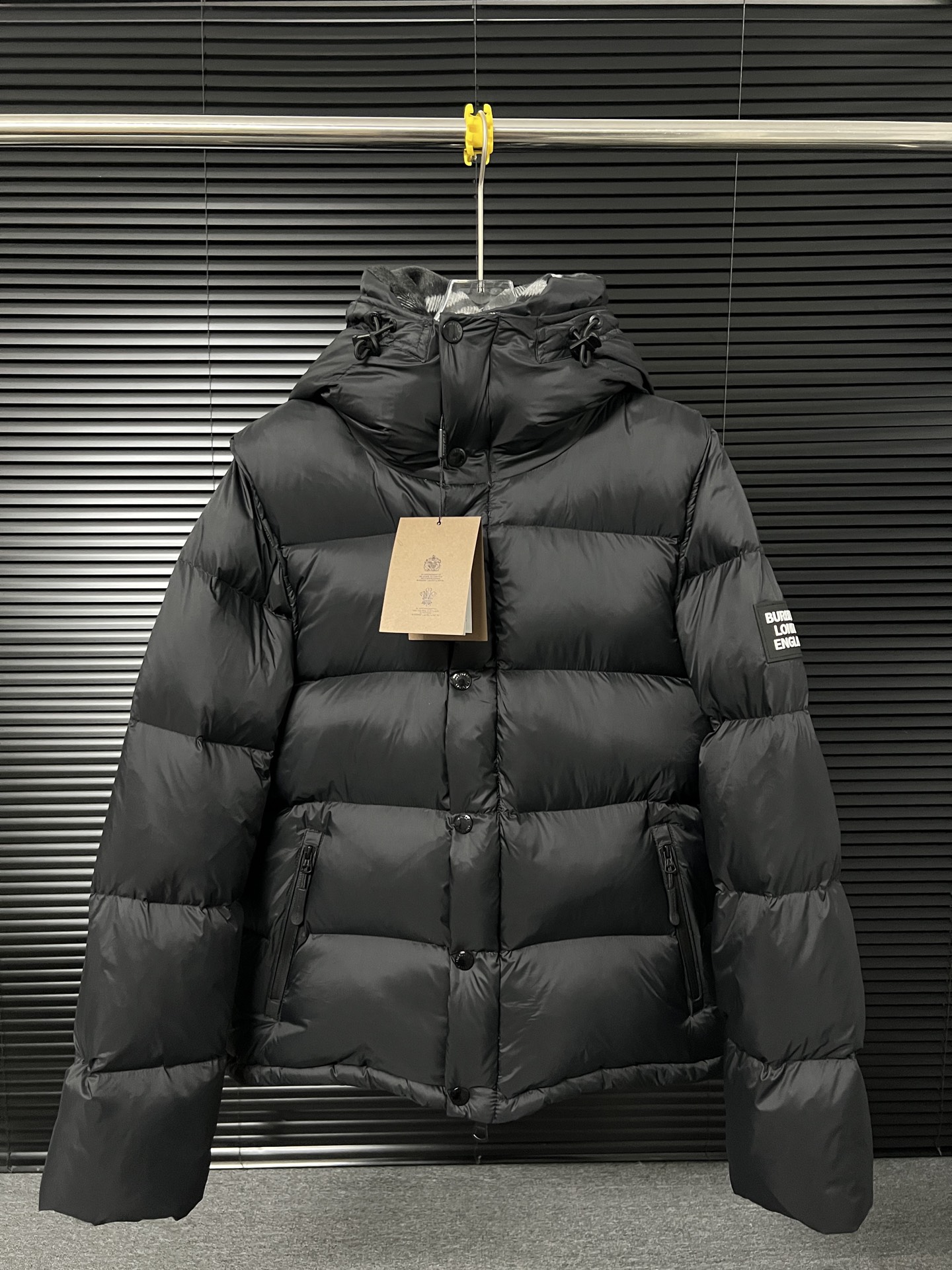 Burberry Vest Black Hooded S-l-xxl