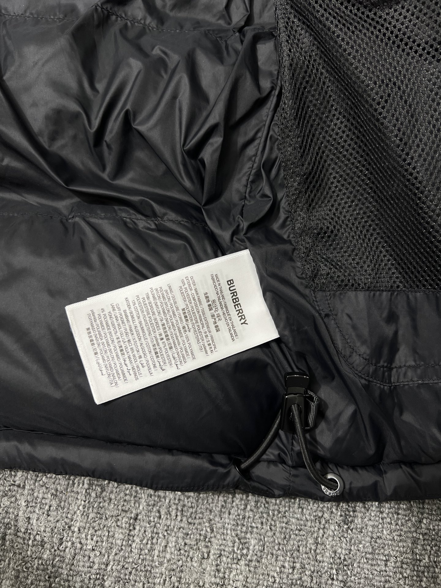 Burberry Vest Black Hooded S-l-xxl