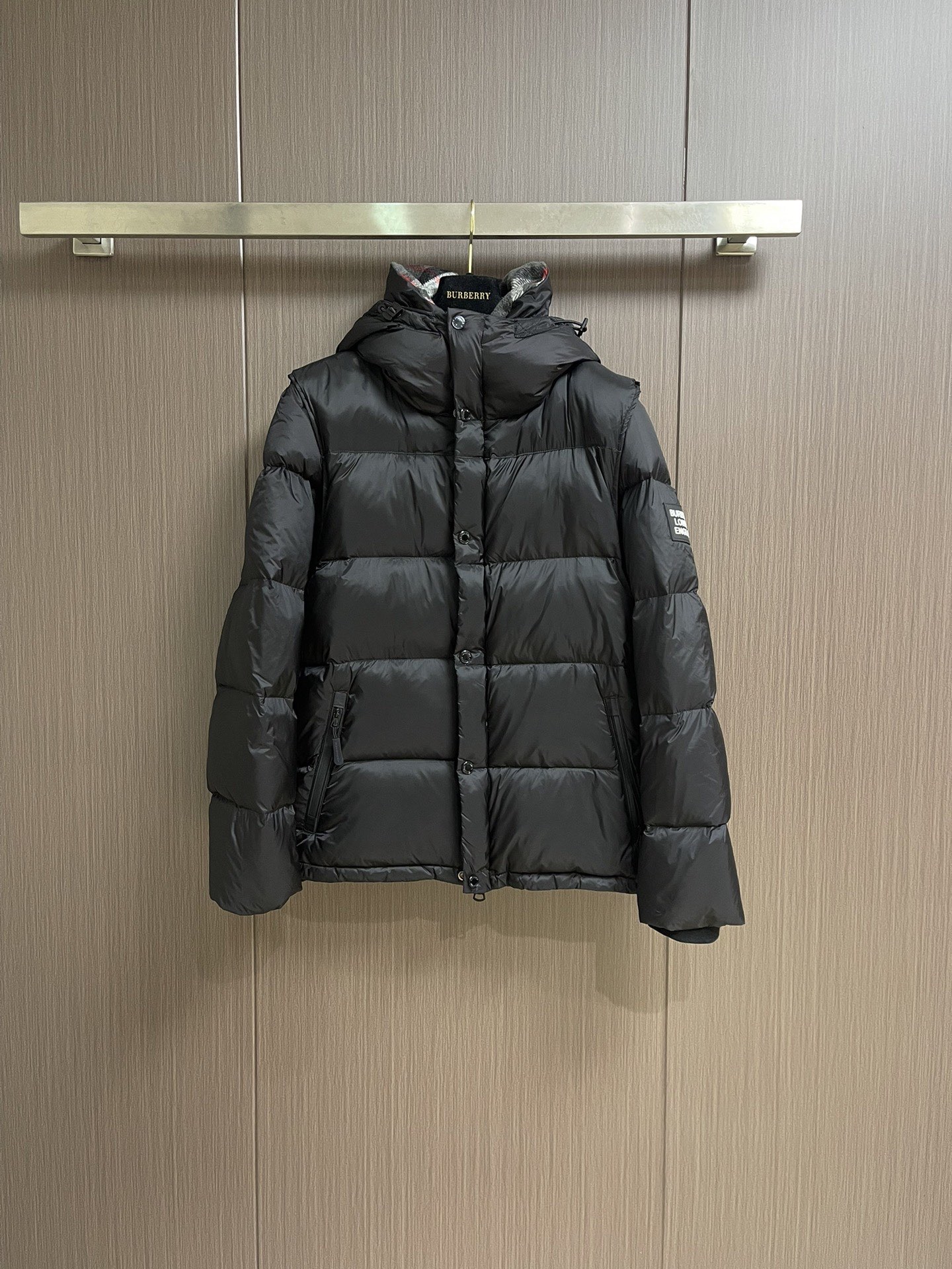 Burberry Couple Vest Cashmere Black Hooded S-m-l-xl-xxl