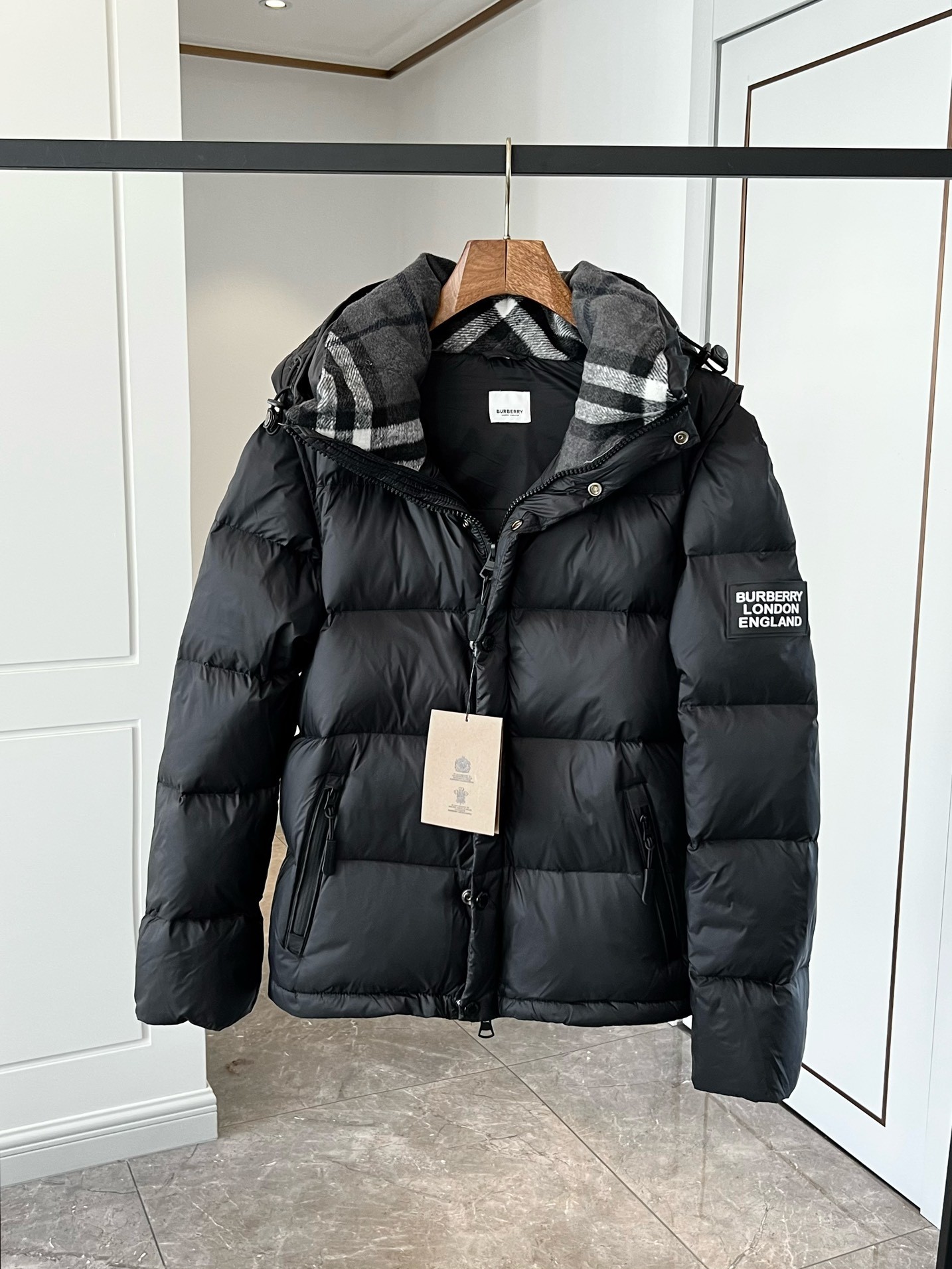 Burberry Vest Black Hooded S-xl