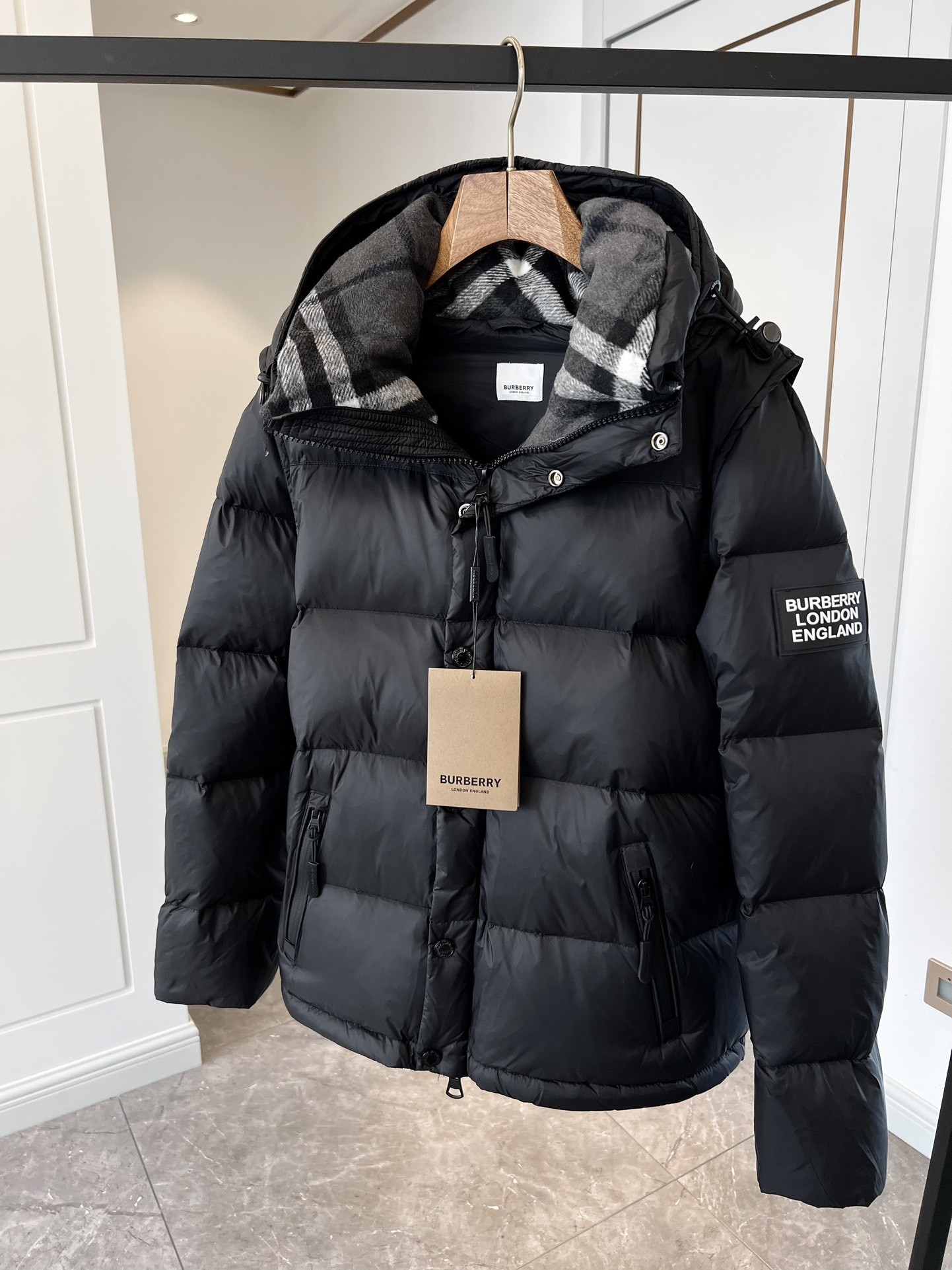 Burberry Vest Black Hooded S-xl