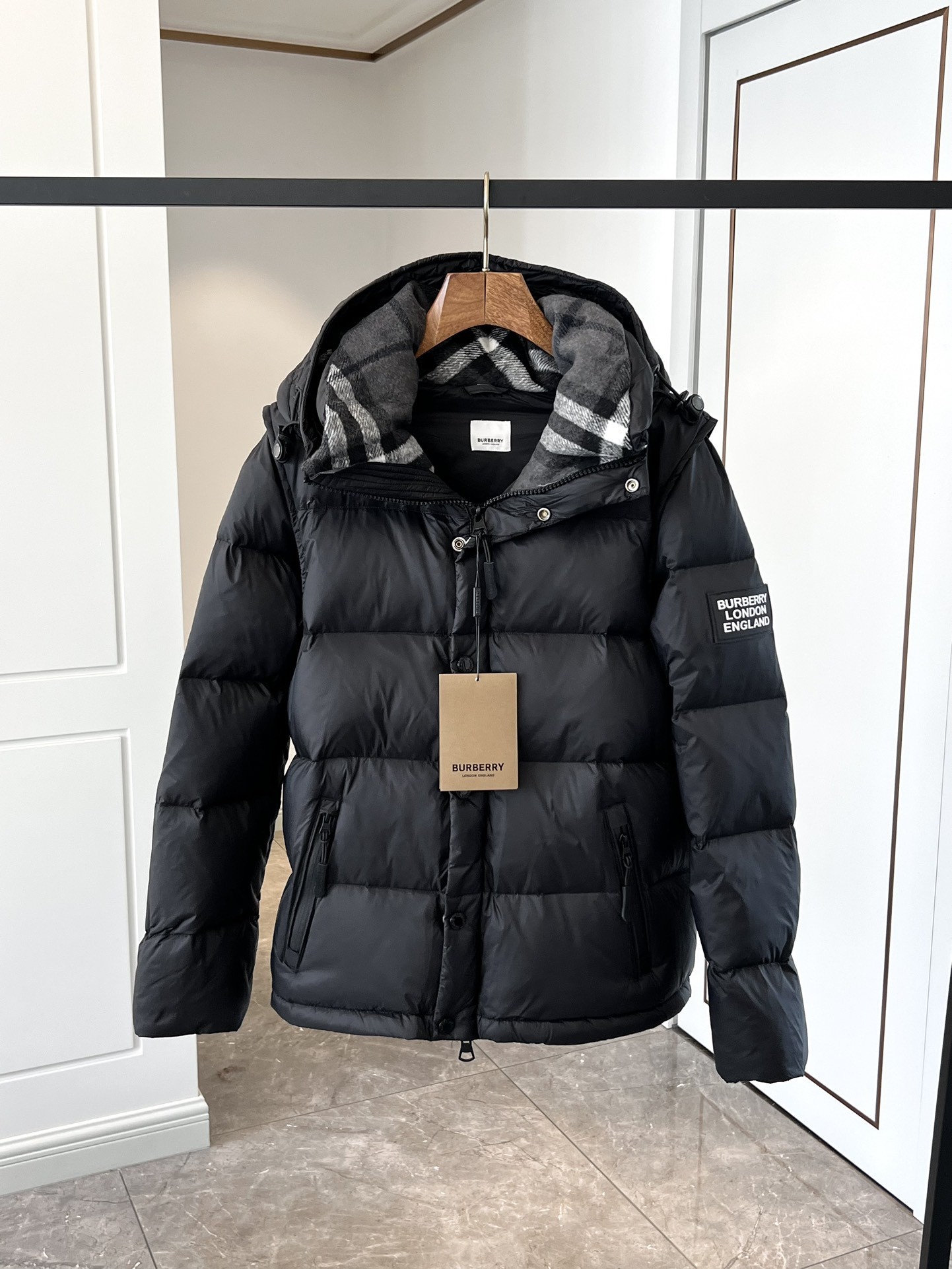 Burberry Vest Black Hooded S-xl