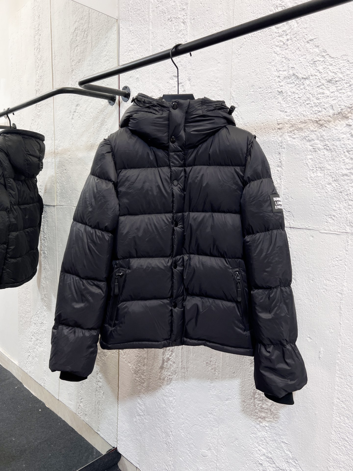 Couple Down Jacket White Duck Down Black Couple Style S-m-l-xl-xxl