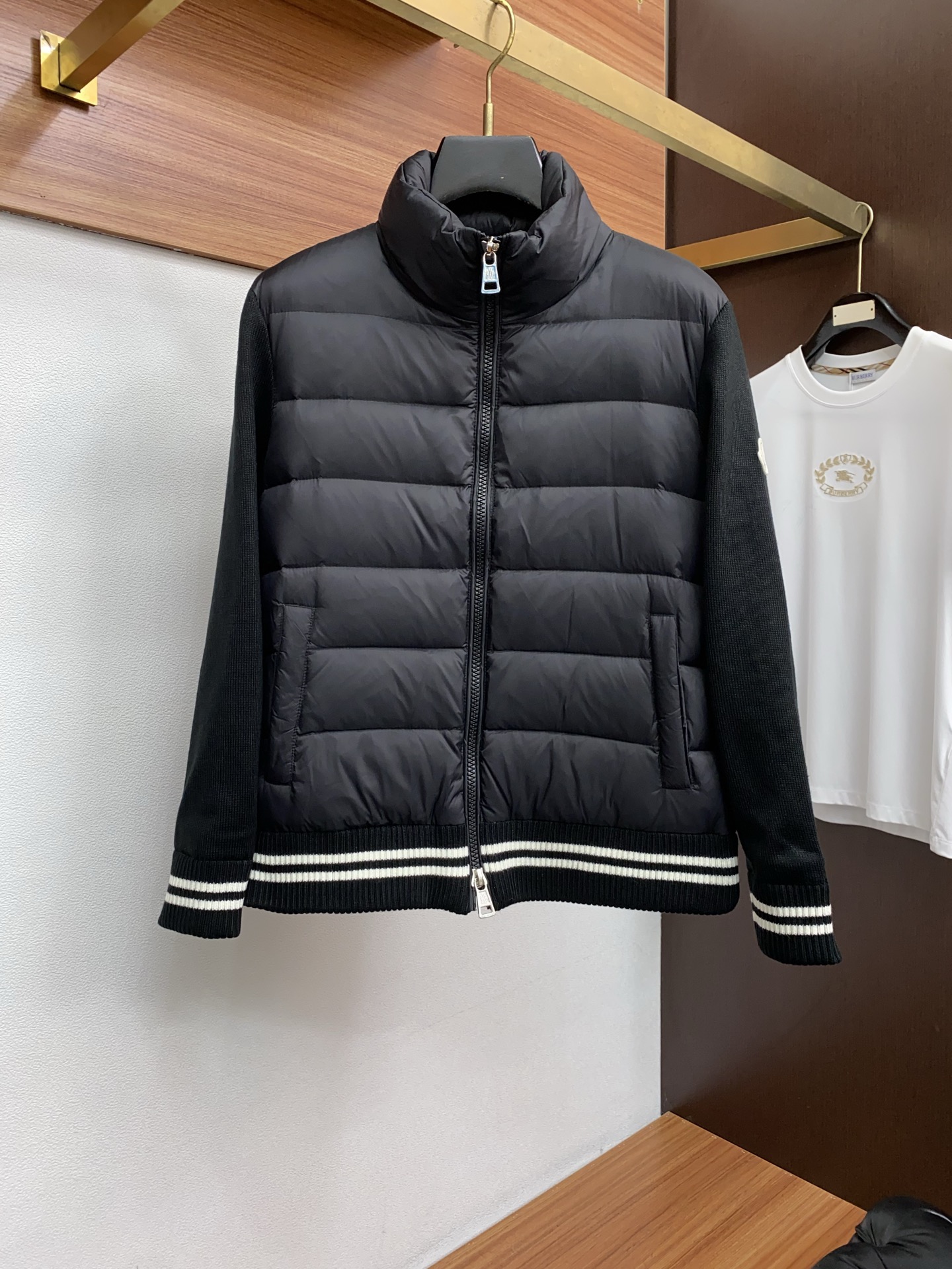 Moncler Down Jacket Knitted Hooded M-l