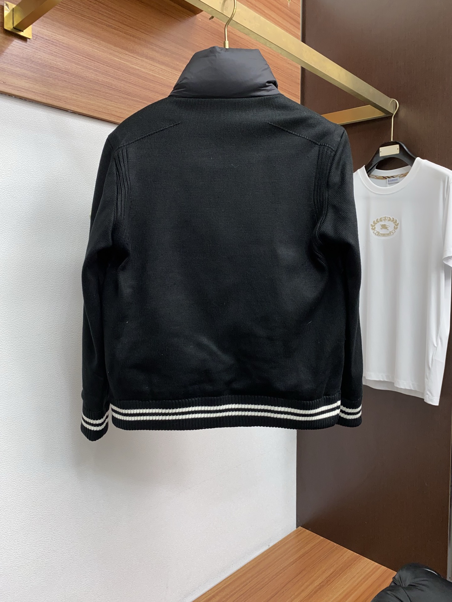 Moncler Down Jacket Knitted Hooded M-l