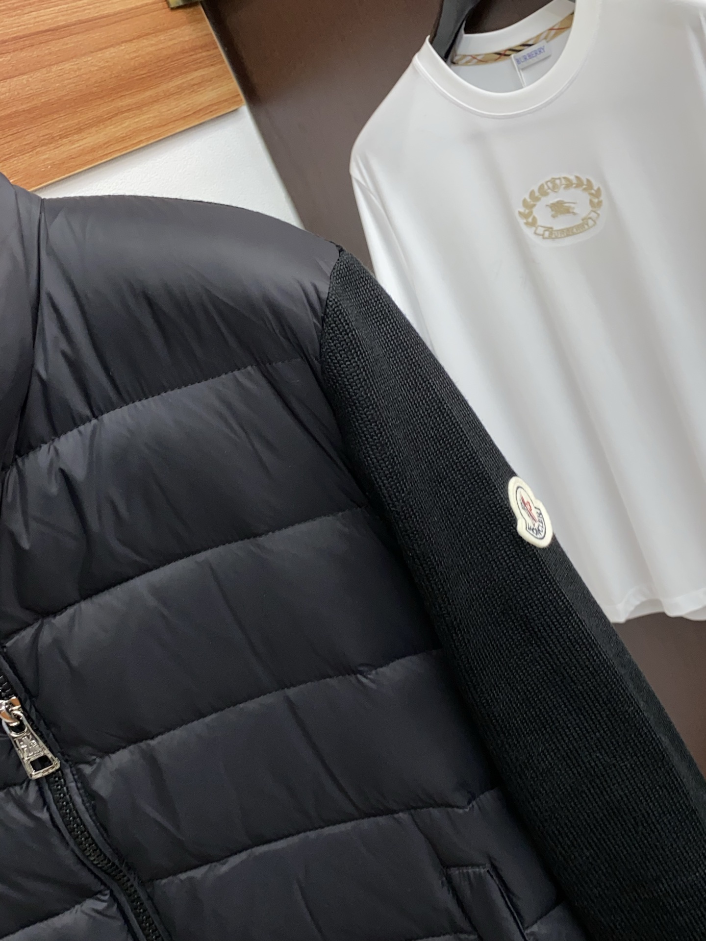 Moncler Down Jacket Knitted Hooded M-l