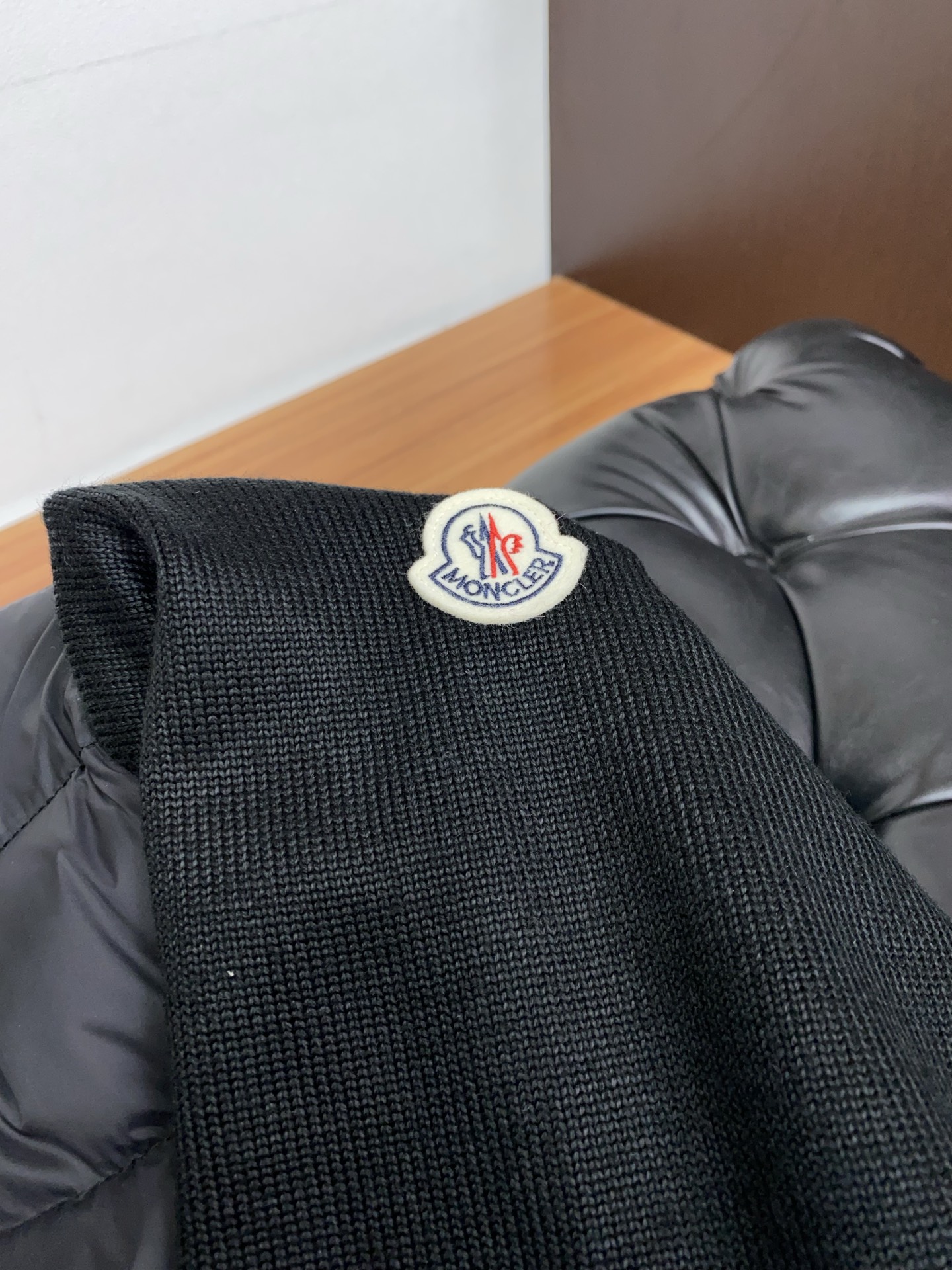 Moncler Down Jacket Knitted Hooded M-l