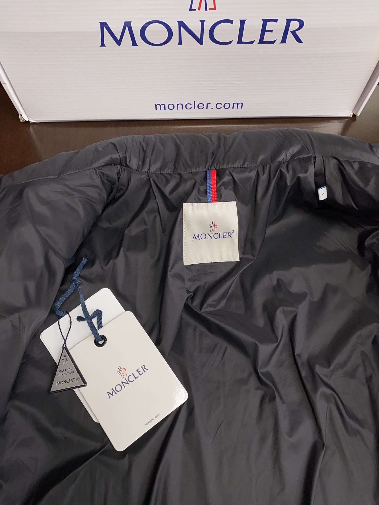 Moncler Couple Down Jacket Knitted Black Hooded M