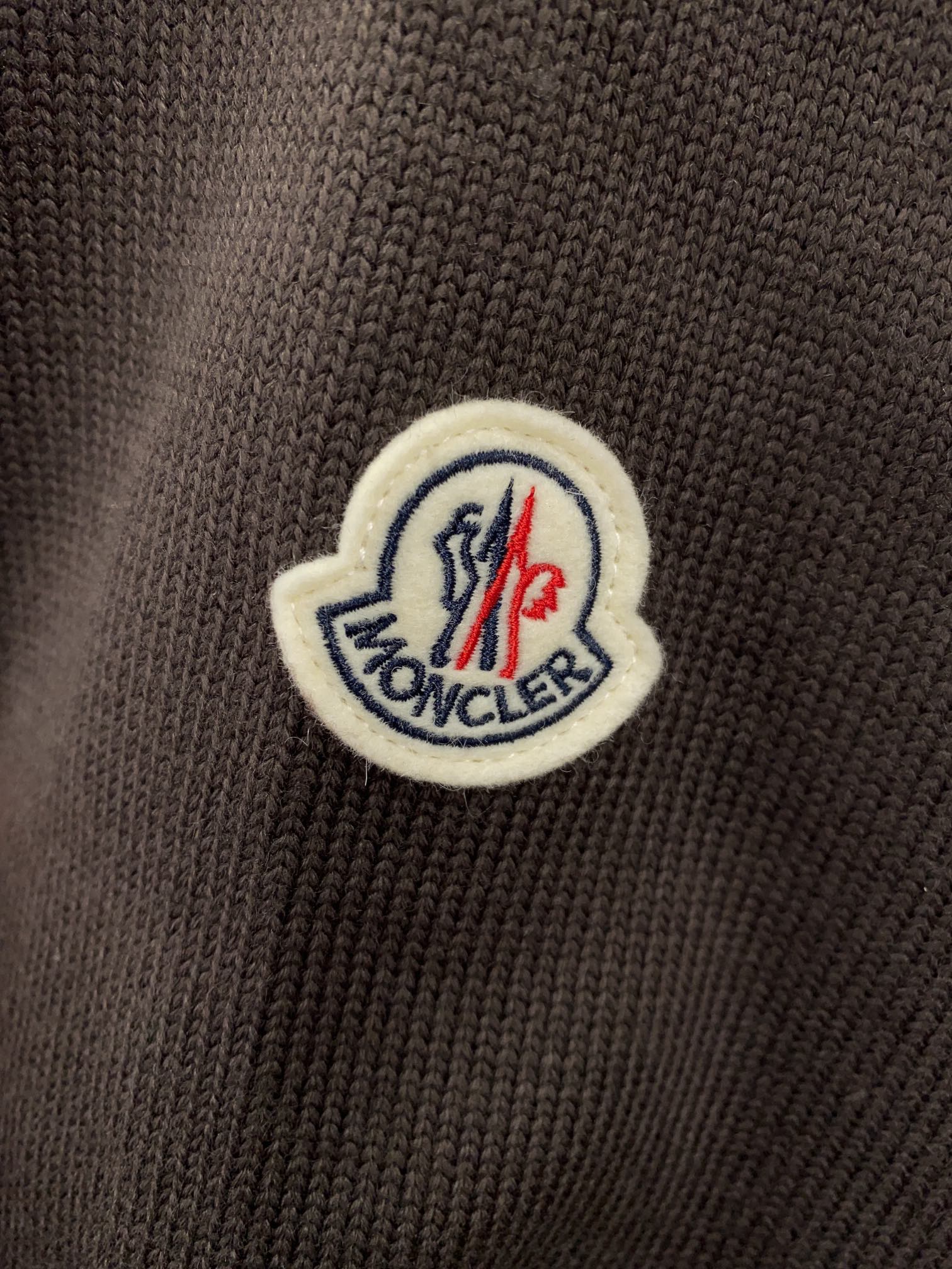 Moncler Couple Down Jacket Knitted Black Hooded M