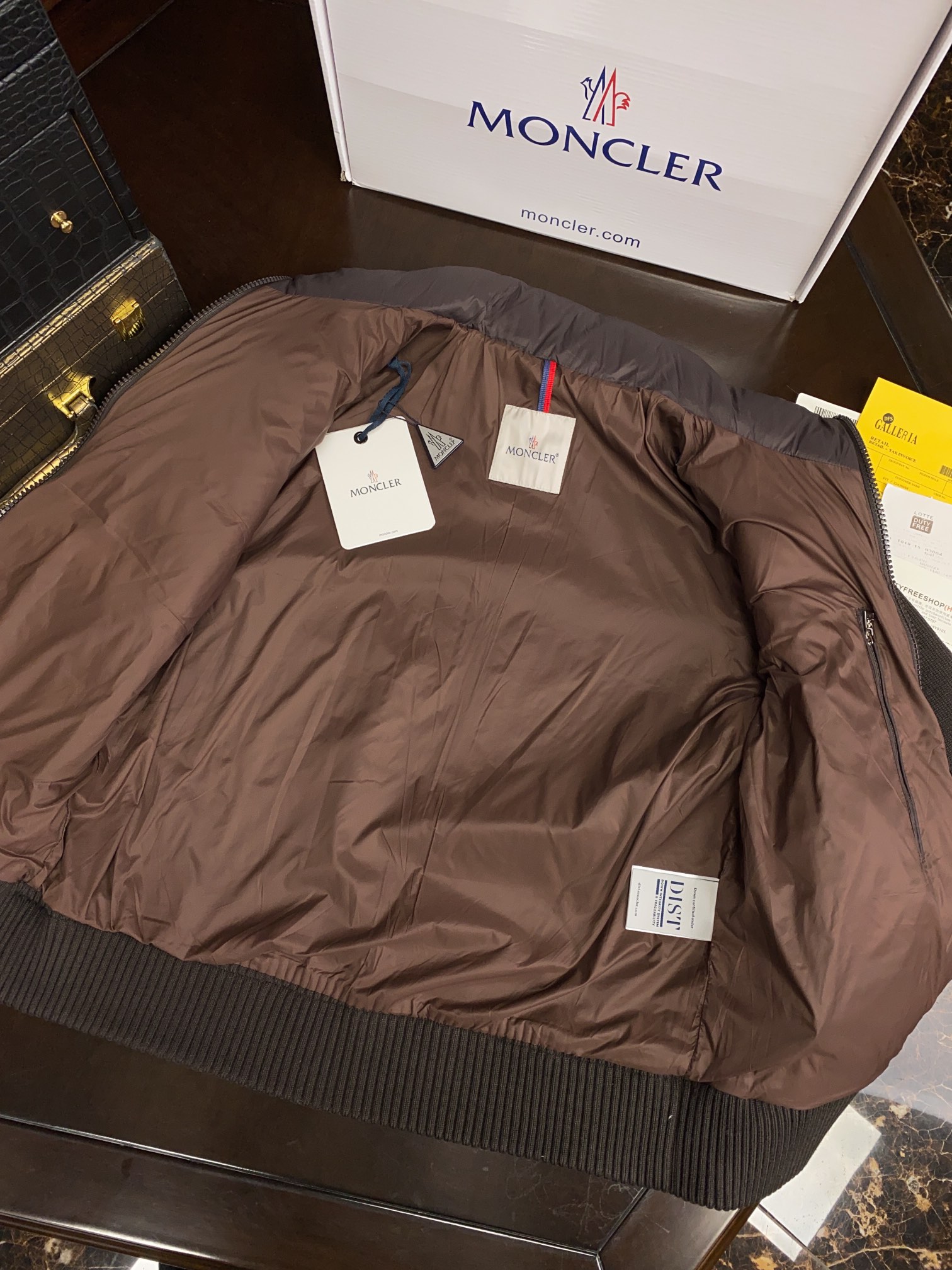 Moncler Couple Down Jacket Knitted Black Hooded M