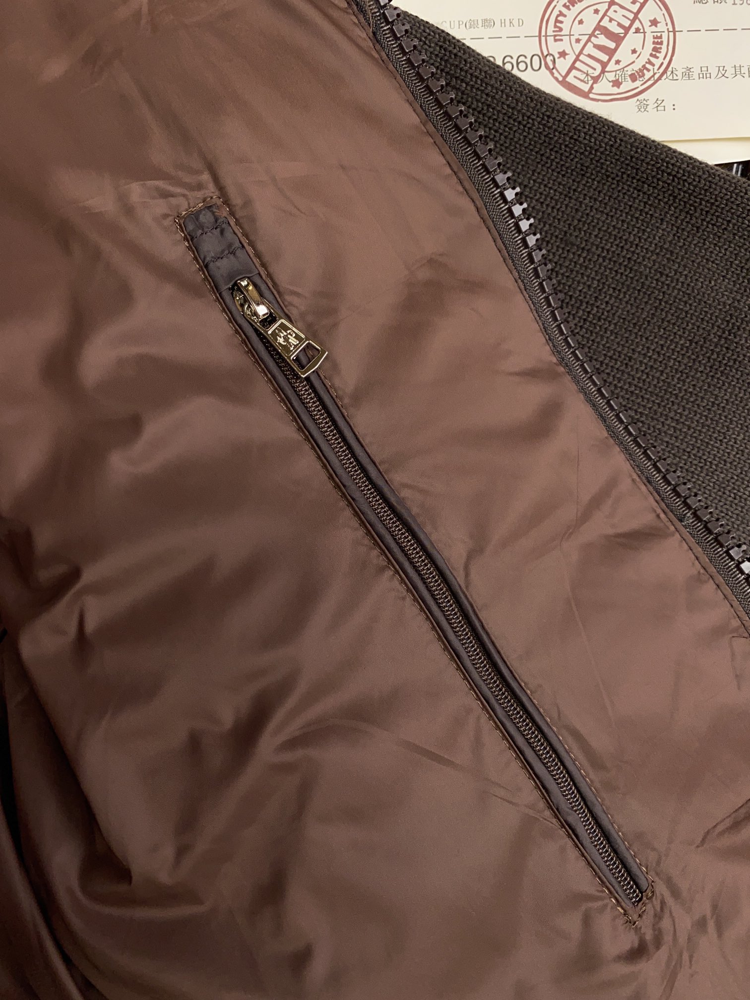 Moncler Couple Down Jacket Knitted Hooded M