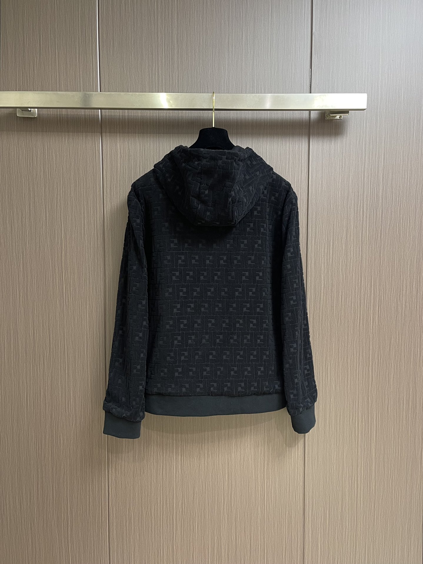 Fendi Hoodie Cotton Black Hooded S-xl