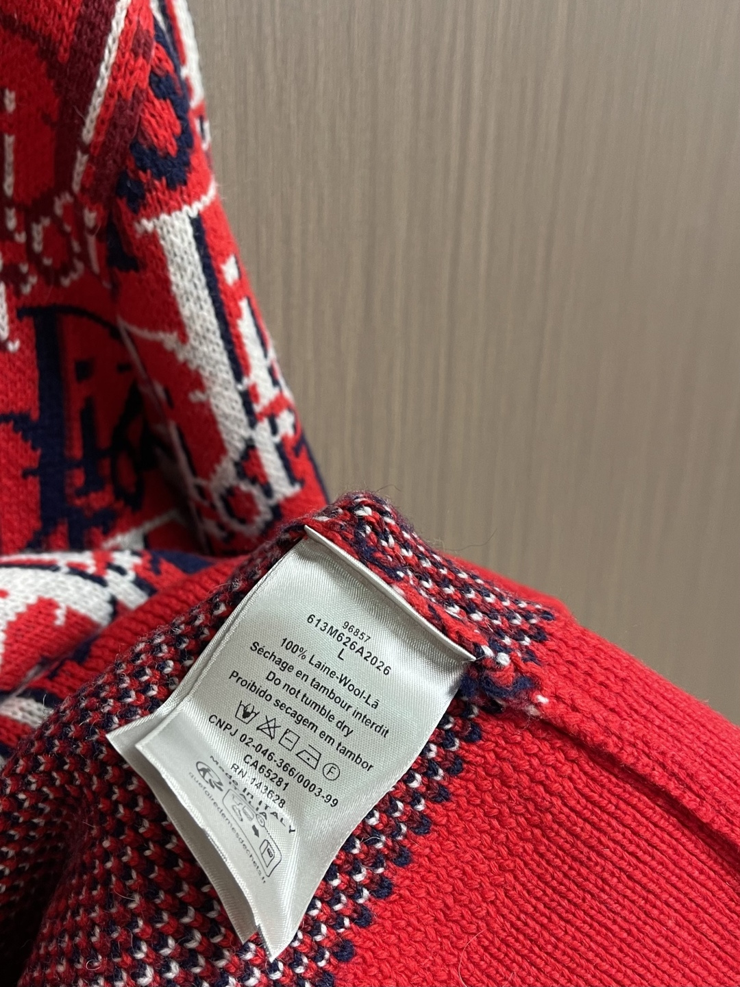 Dior Couple Basic Clothing Wool S-m-l-xl