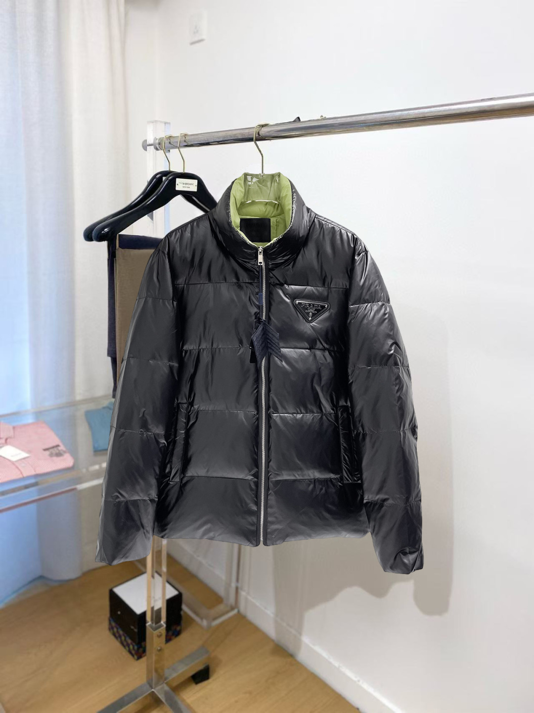 Prada Couple Down Jacket Goose Down M-l-xl