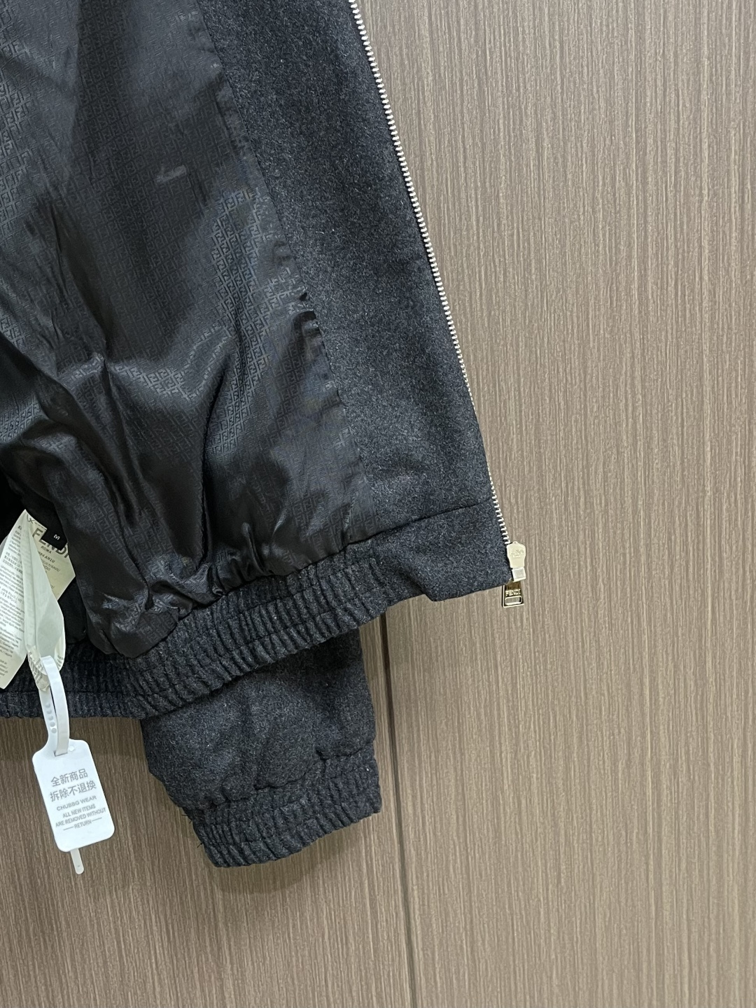 Fendi Couple Jacket Cashmere Gray Hooded S-m-l-xl