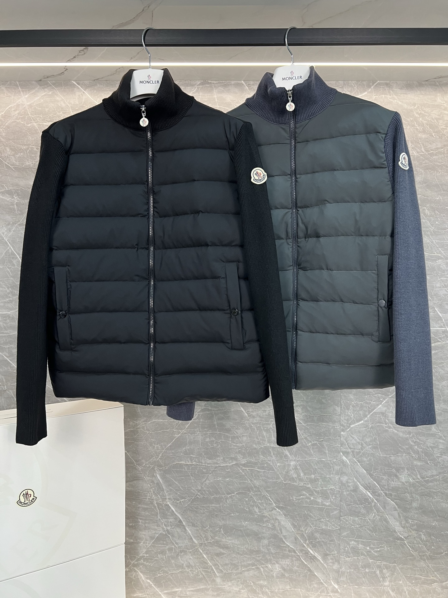 Moncler Male Down Jacket Wool Black S-m-l-xl-xxl