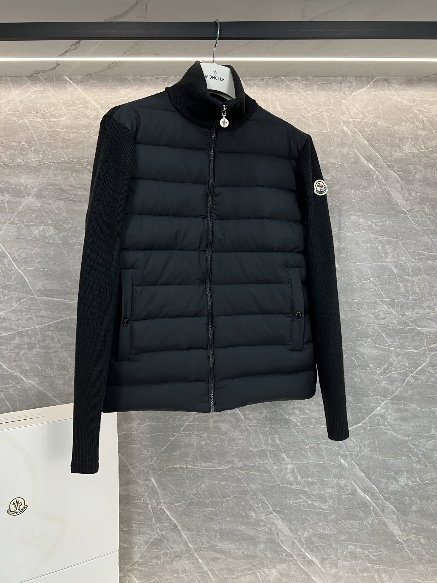Moncler Male Down Jacket Wool Black S-m-l-xl-xxl