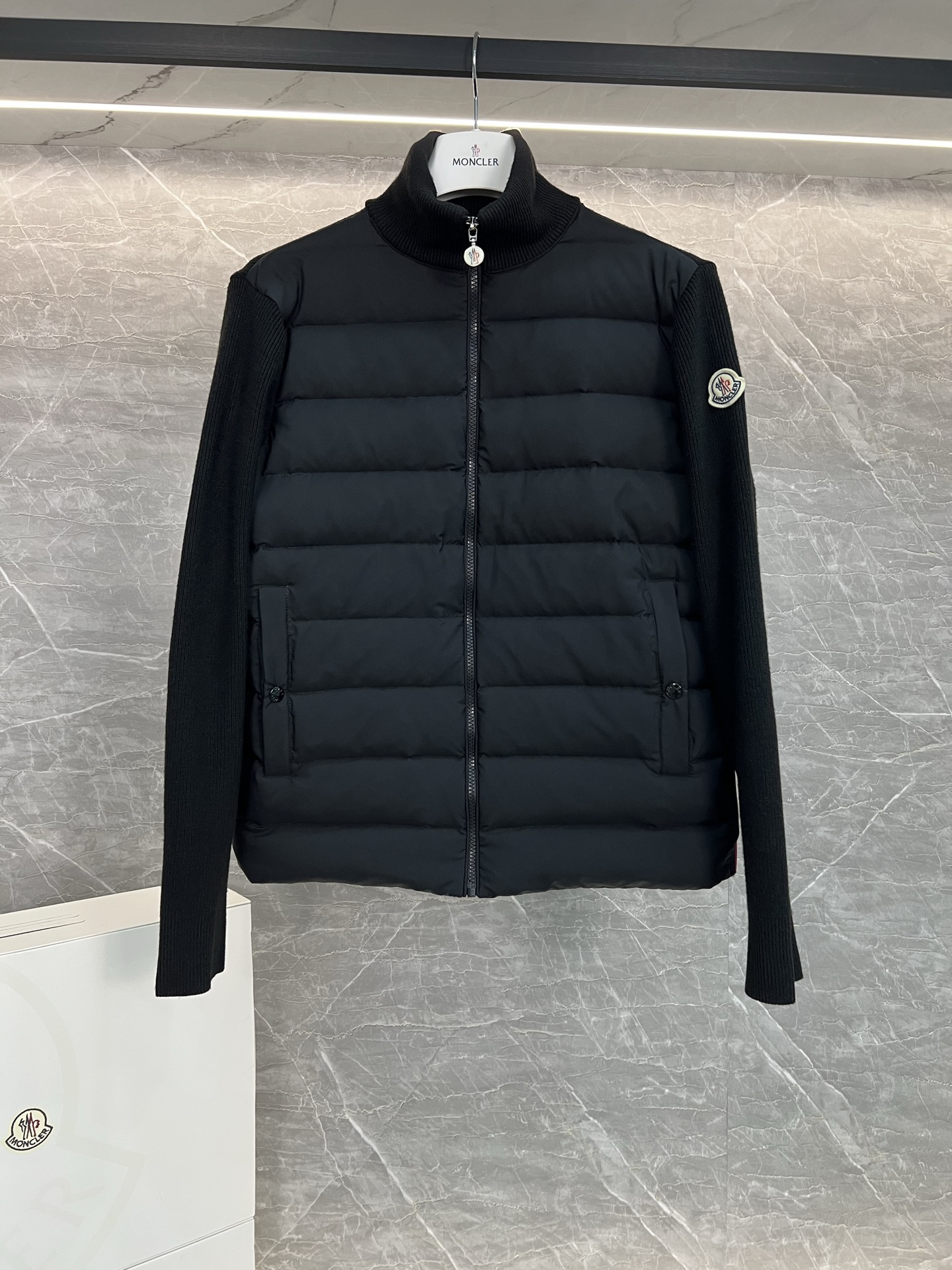 Moncler Male Down Jacket Wool Black S-m-l-xl-xxl