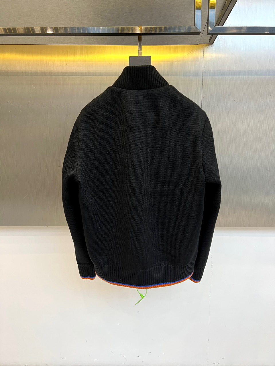 Moncler Down Jacket Knitted Striped M-l