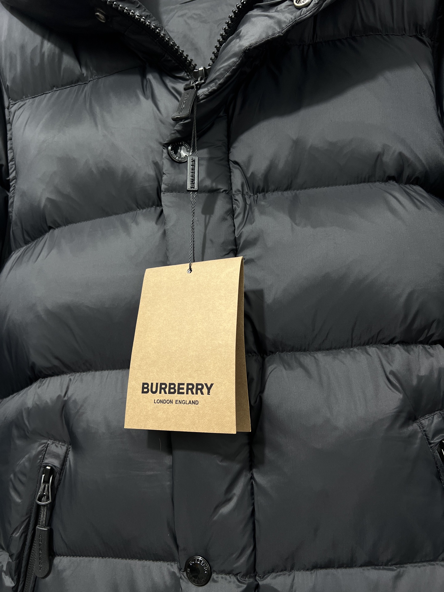 Burberry Vest Black Hooded S-l-xxl