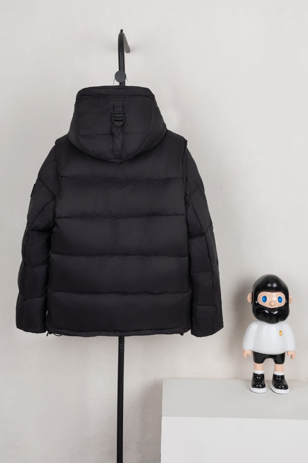 Burberry Male Vest Polyester Black Hooded S-xxl