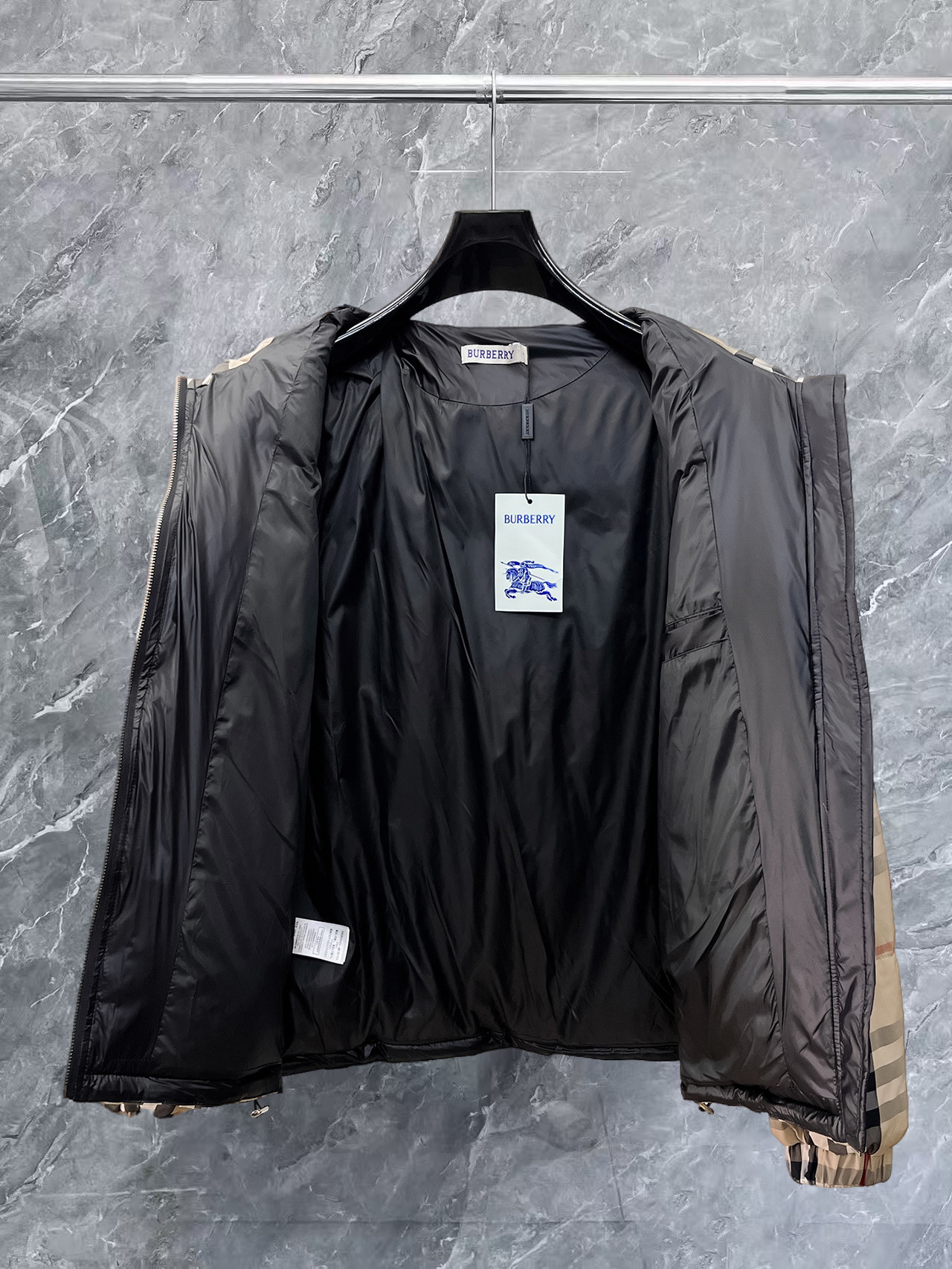 Burberry Couple Down Jacket Goose Down M-l-xl