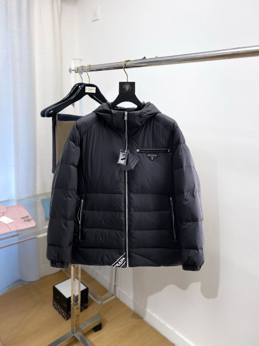 Prada Couple Down Jacket Goose Down M-l-xl