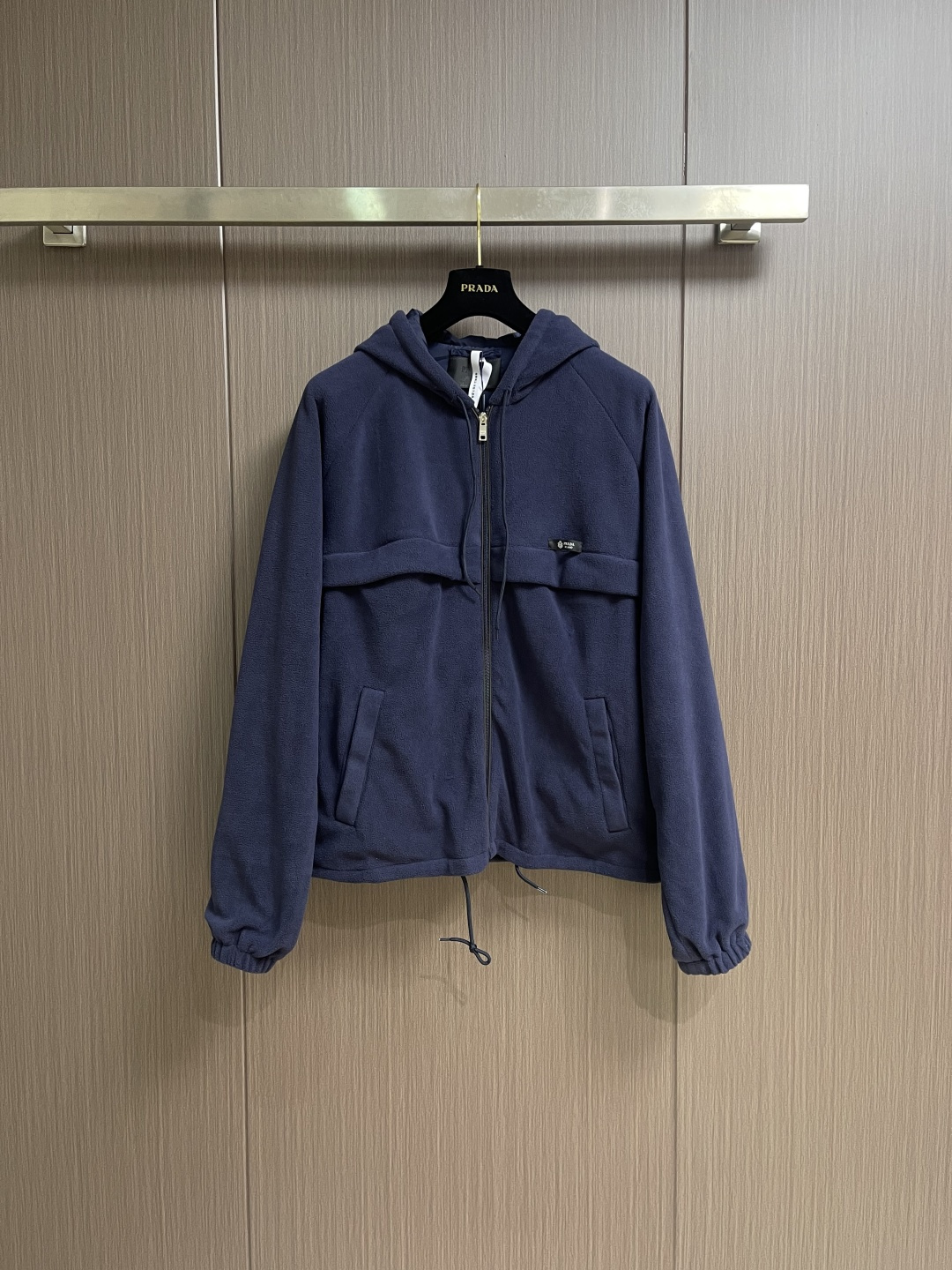 Prada Couple Basic Clothing Blue Hooded M-48-46-50-52