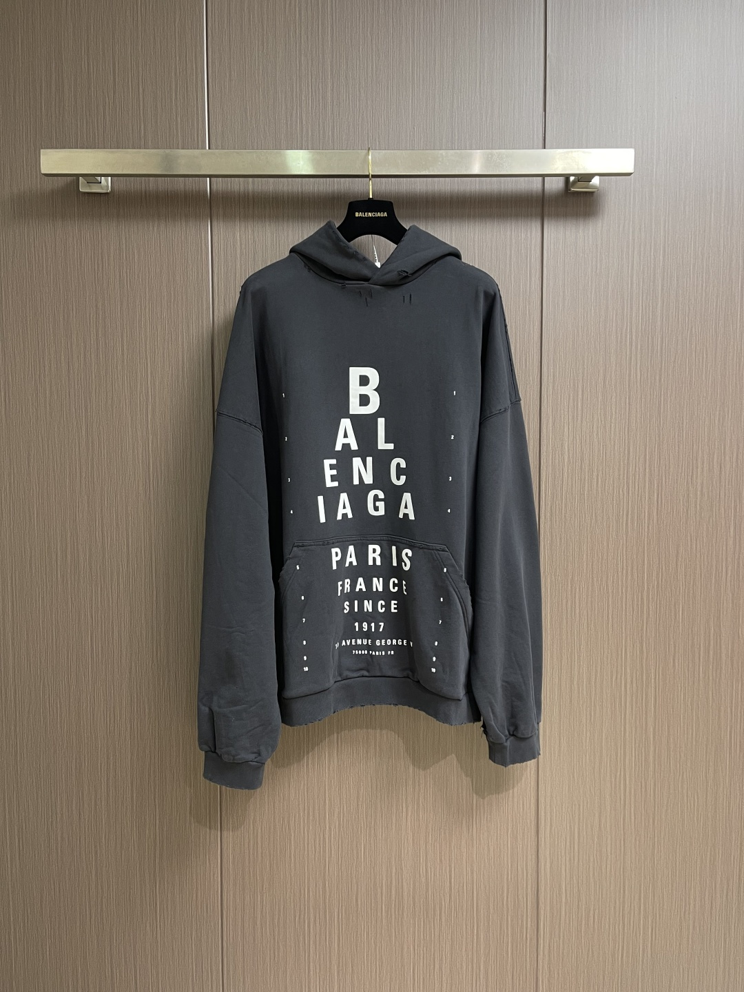 Balenciaga Couple Hoodie Cotton White Hooded S-m-l