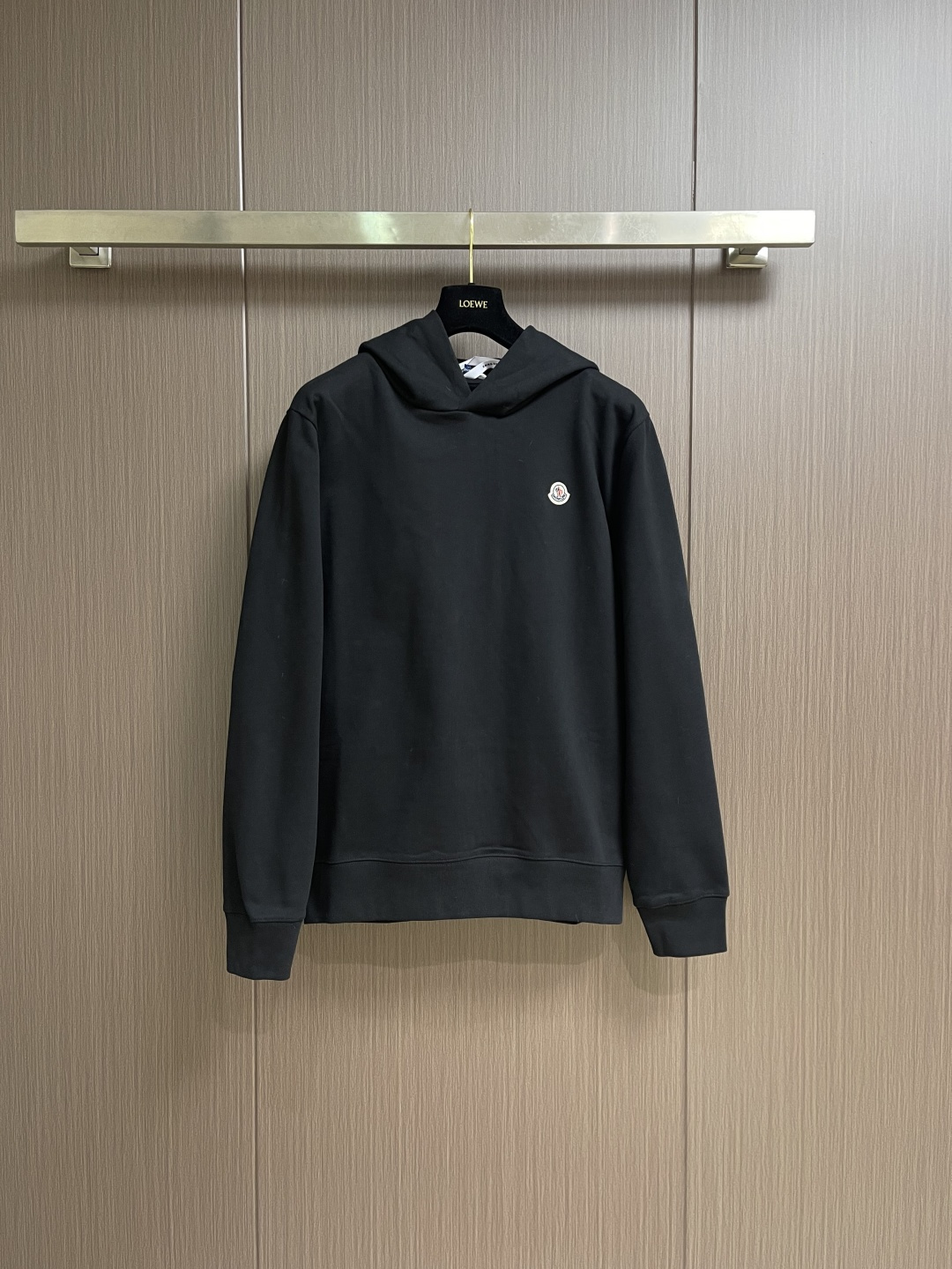 Moncler Couple Hoodie Cotton Black Hooded S-m-l-xl