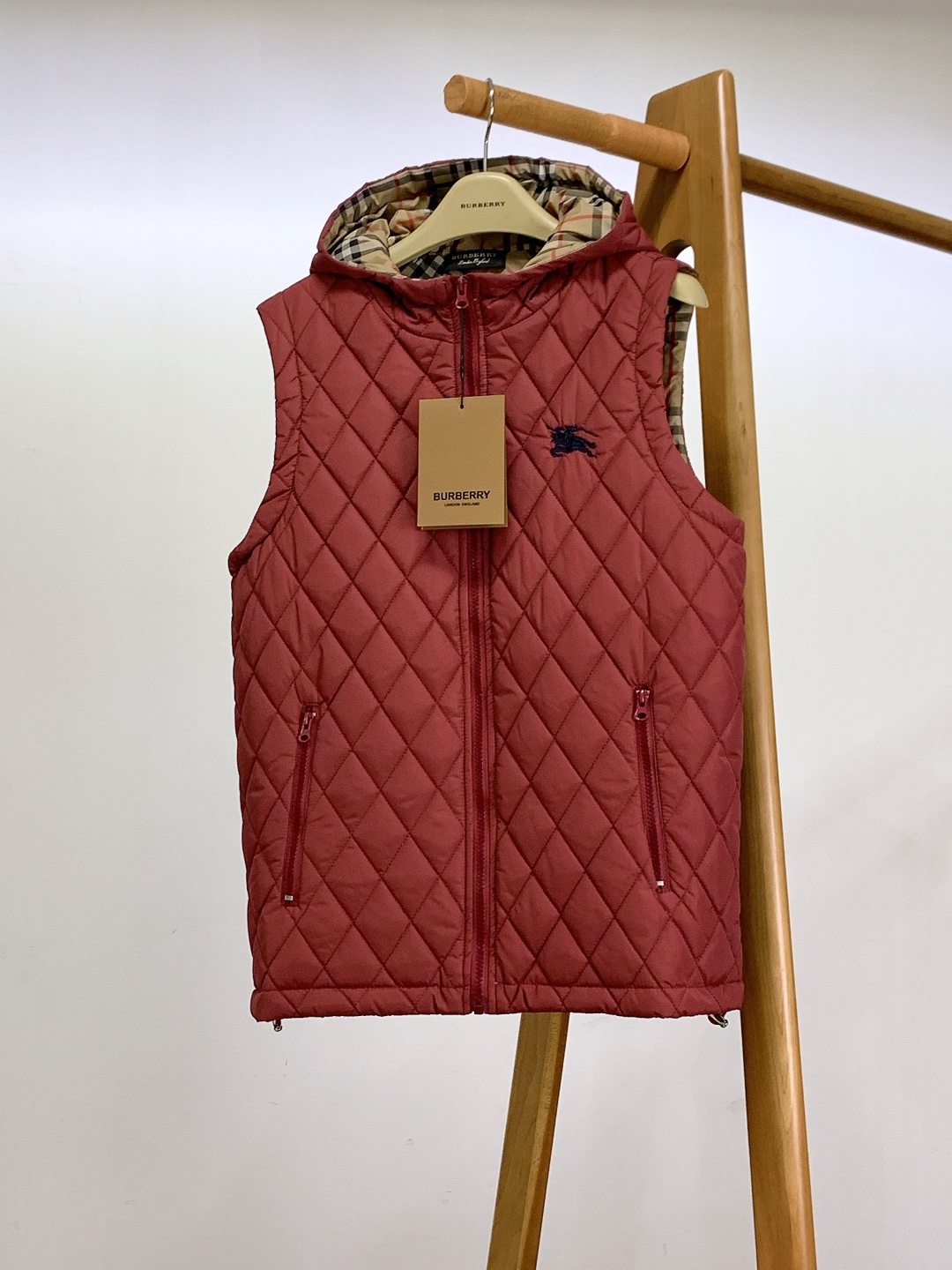 Burberry Vest Cotton Hooded S-m-xl