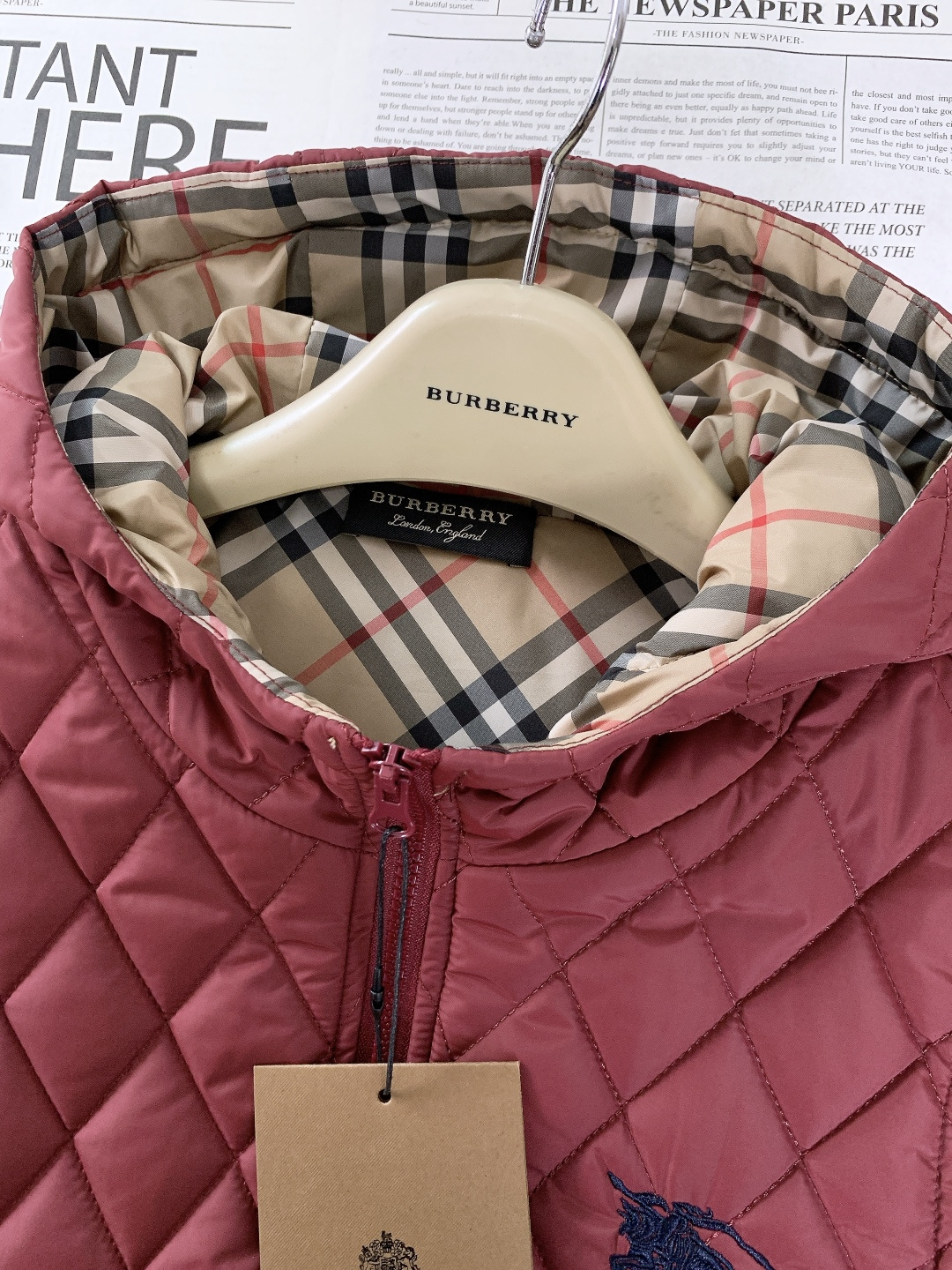 Burberry Vest Cotton Hooded S-m-xl