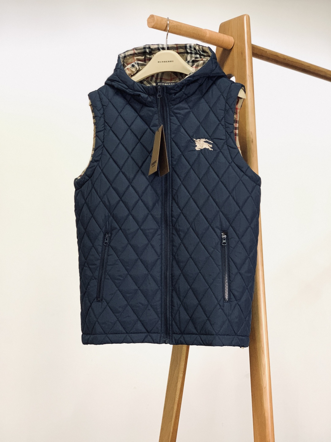 Burberry Vest Cotton Hooded S-m-xl