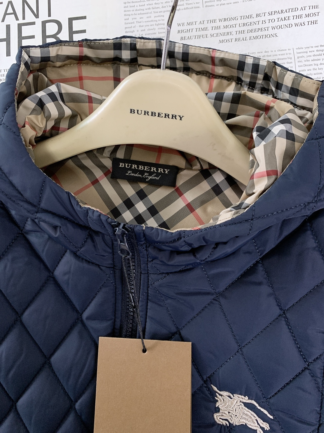 Burberry Vest Cotton Hooded S-m-xl