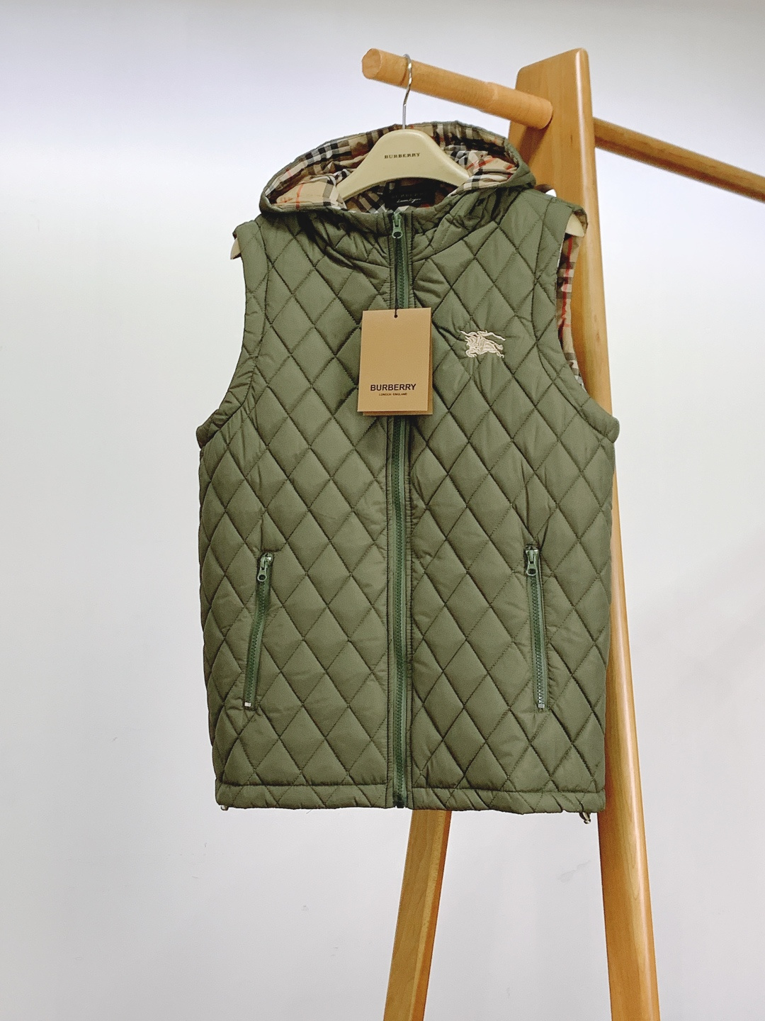 Burberry Vest Cotton Hooded S-m-xl