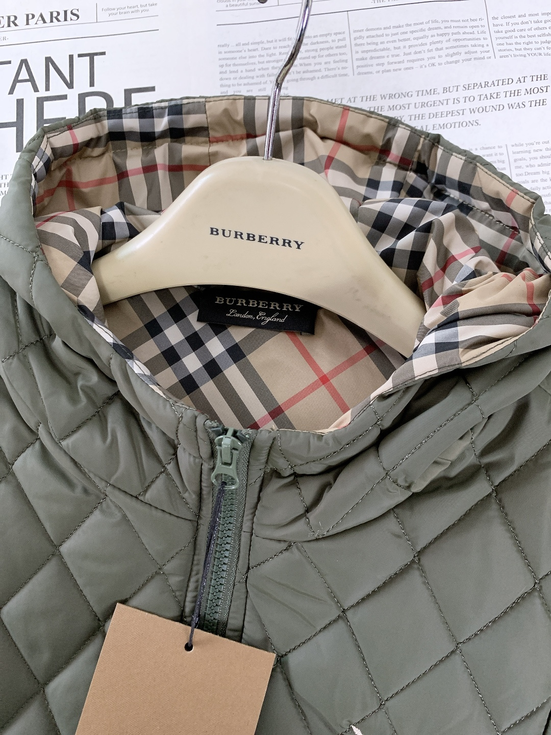 Burberry Vest Cotton Hooded S-m-xl