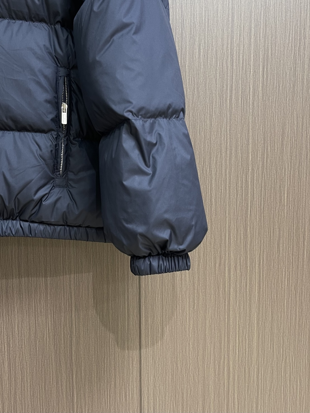 Miu Miu Down Jacket Knitted White Fleece Lined M